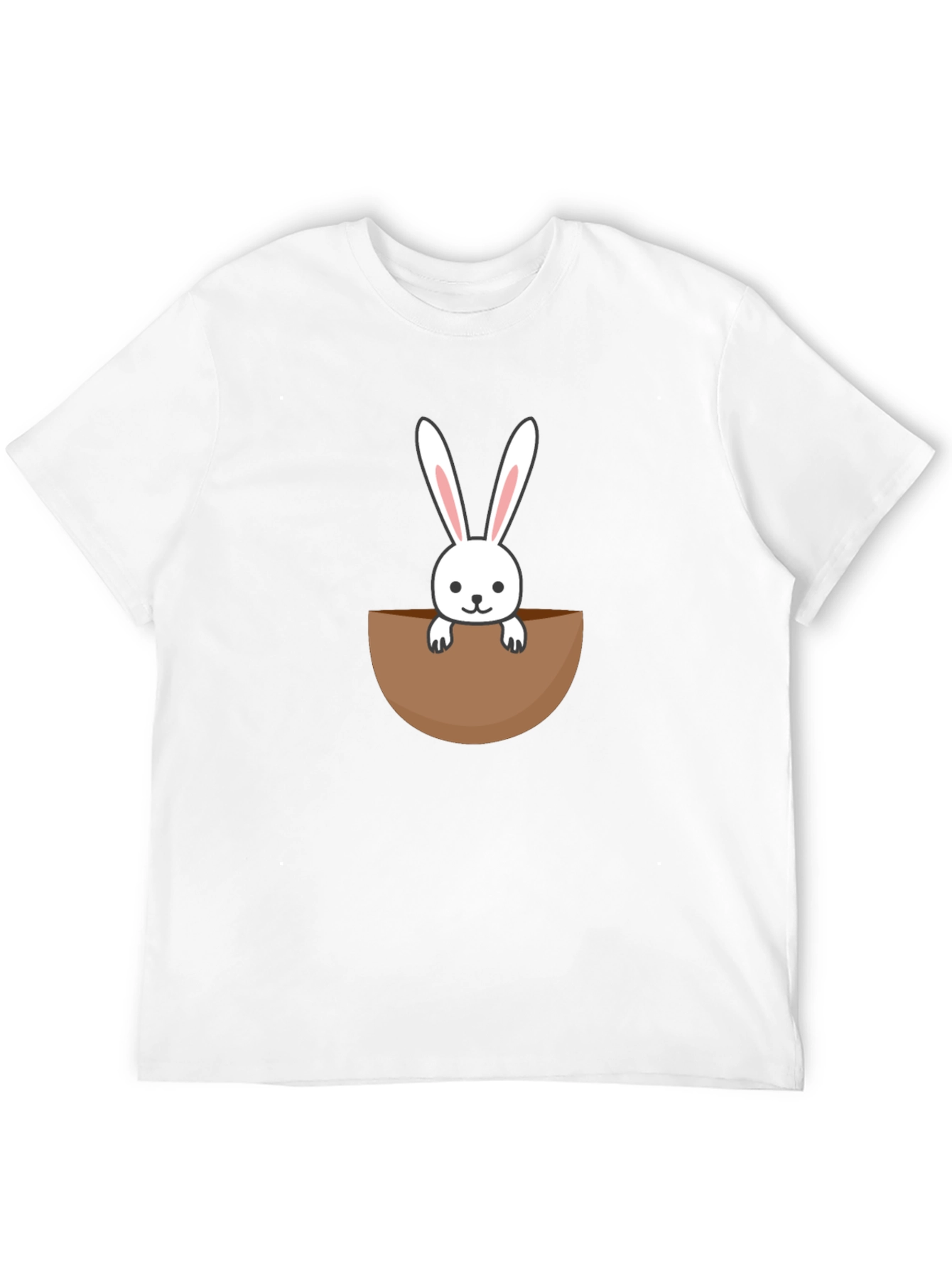 Bunny Pocket Graphic Tee - Cute Rabbit Shirt