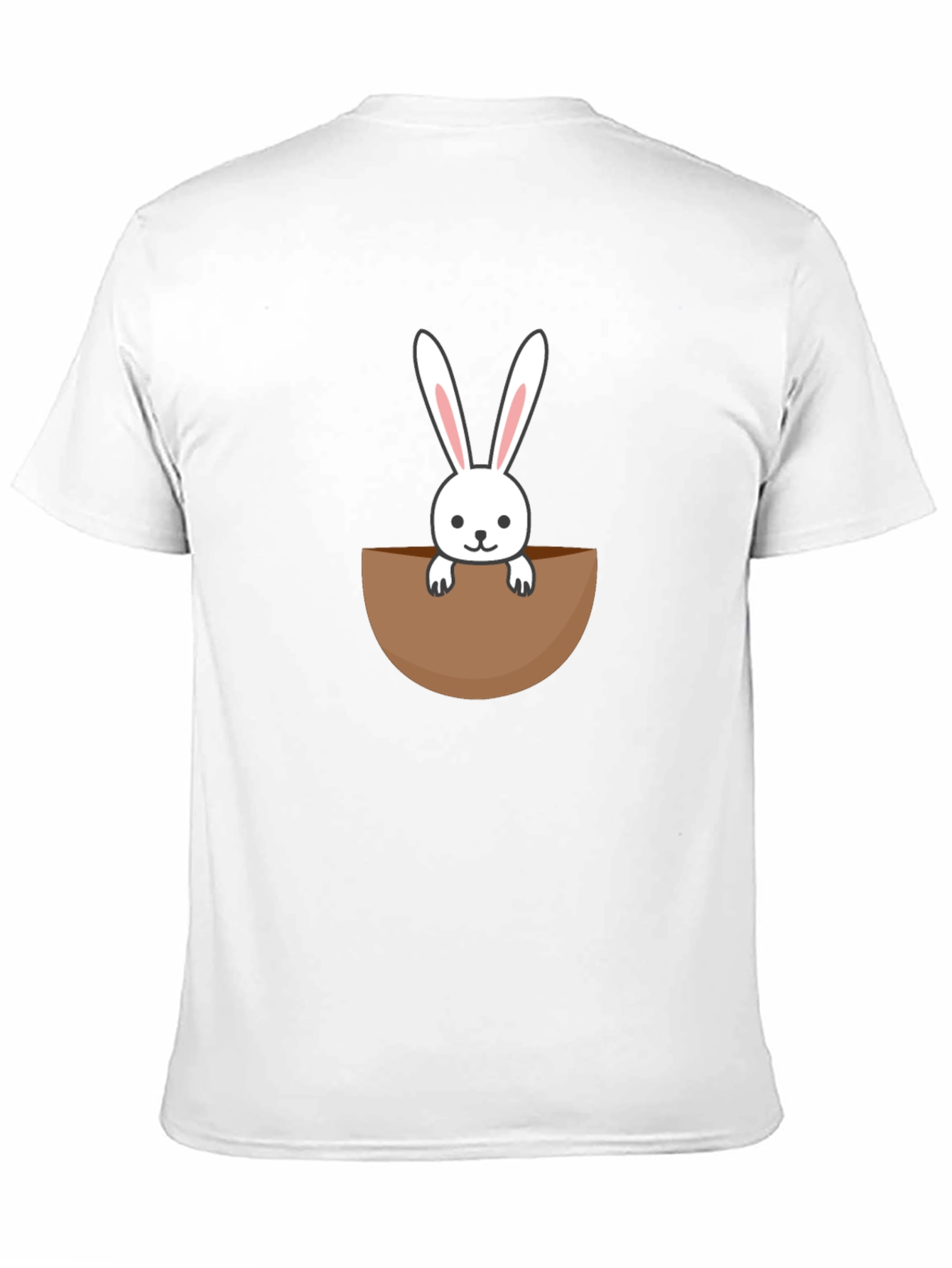 Bunny Pocket Graphic Tee - Cute Rabbit Shirt