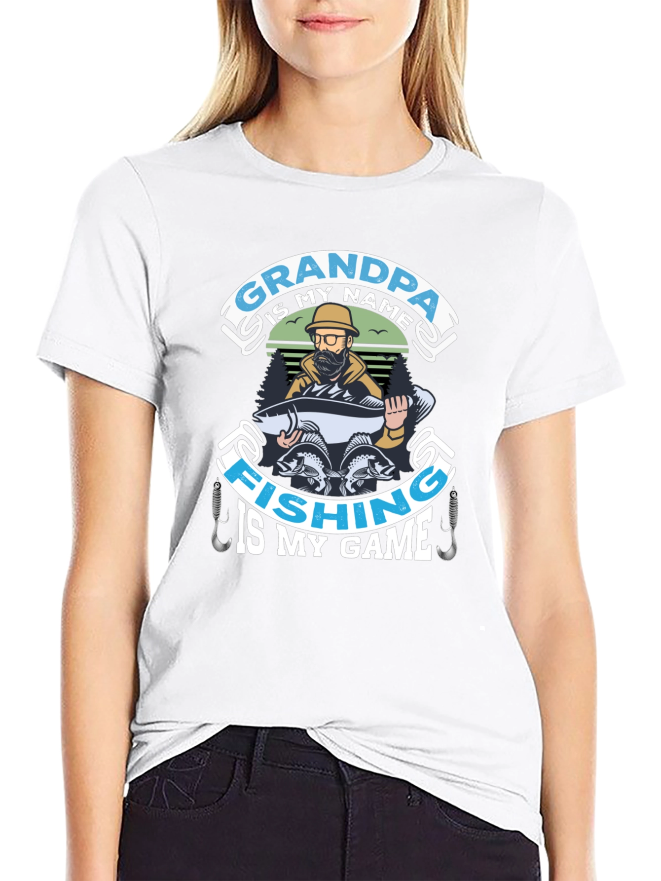 Grandpa Fishing T-Shirt - Fisherman Gift