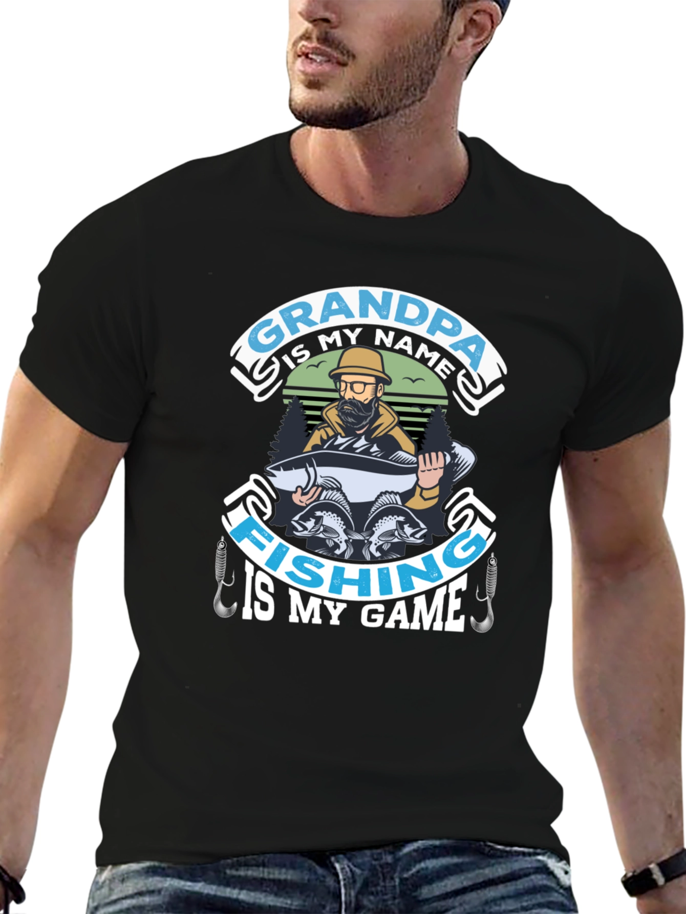 Grandpa Fishing T-Shirt - Fisherman Gift