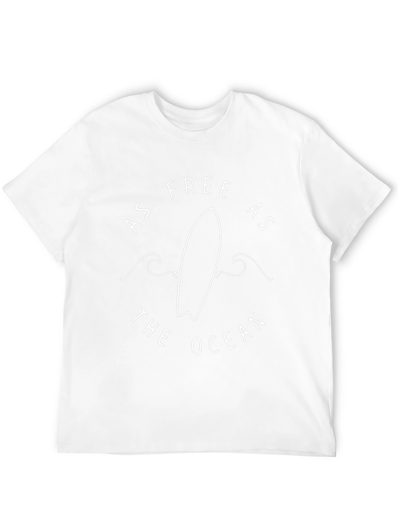 Free as the Ocean Surfboard Graphic T-Shirt