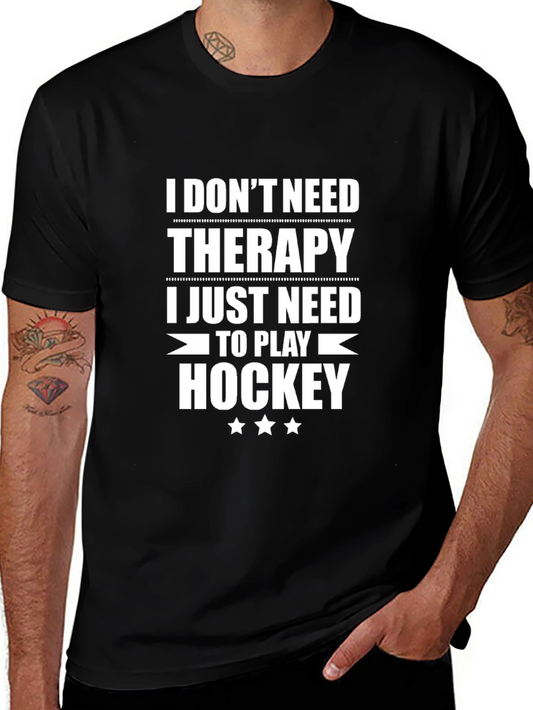 Hockey Therapy T-Shirt - Funny Player Gift