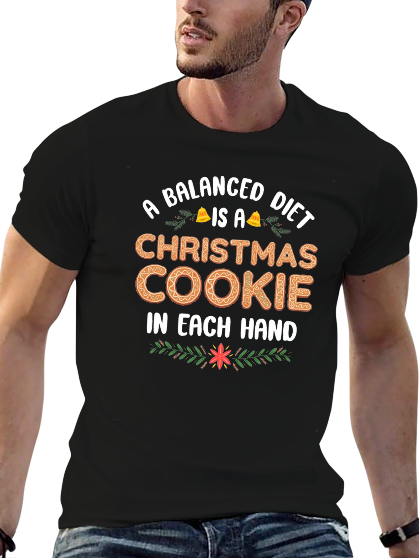 Balanced Diet Christmas Cookie T-Shirt
