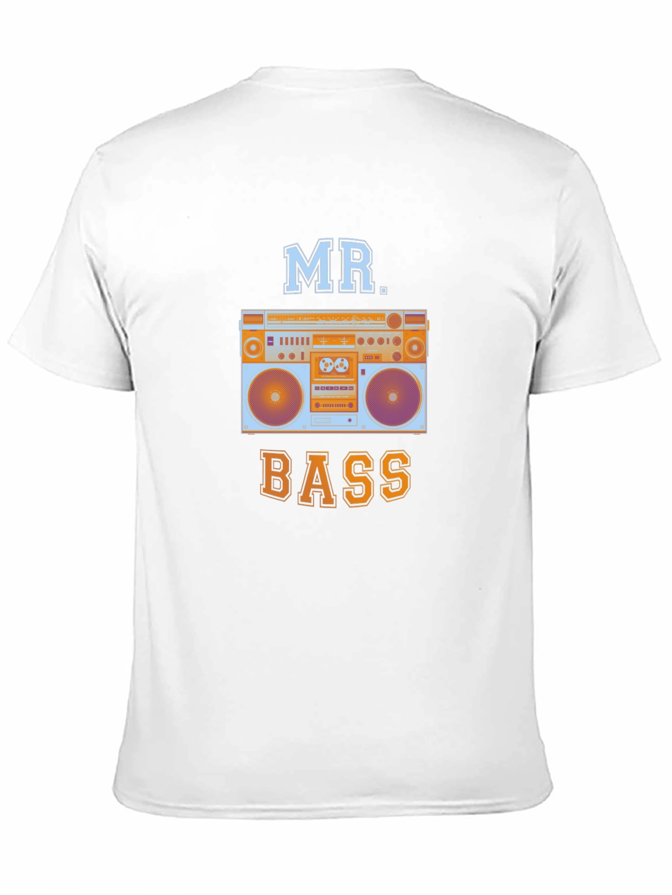 Mr. Bass Boombox Graphic Tee - Retro Style