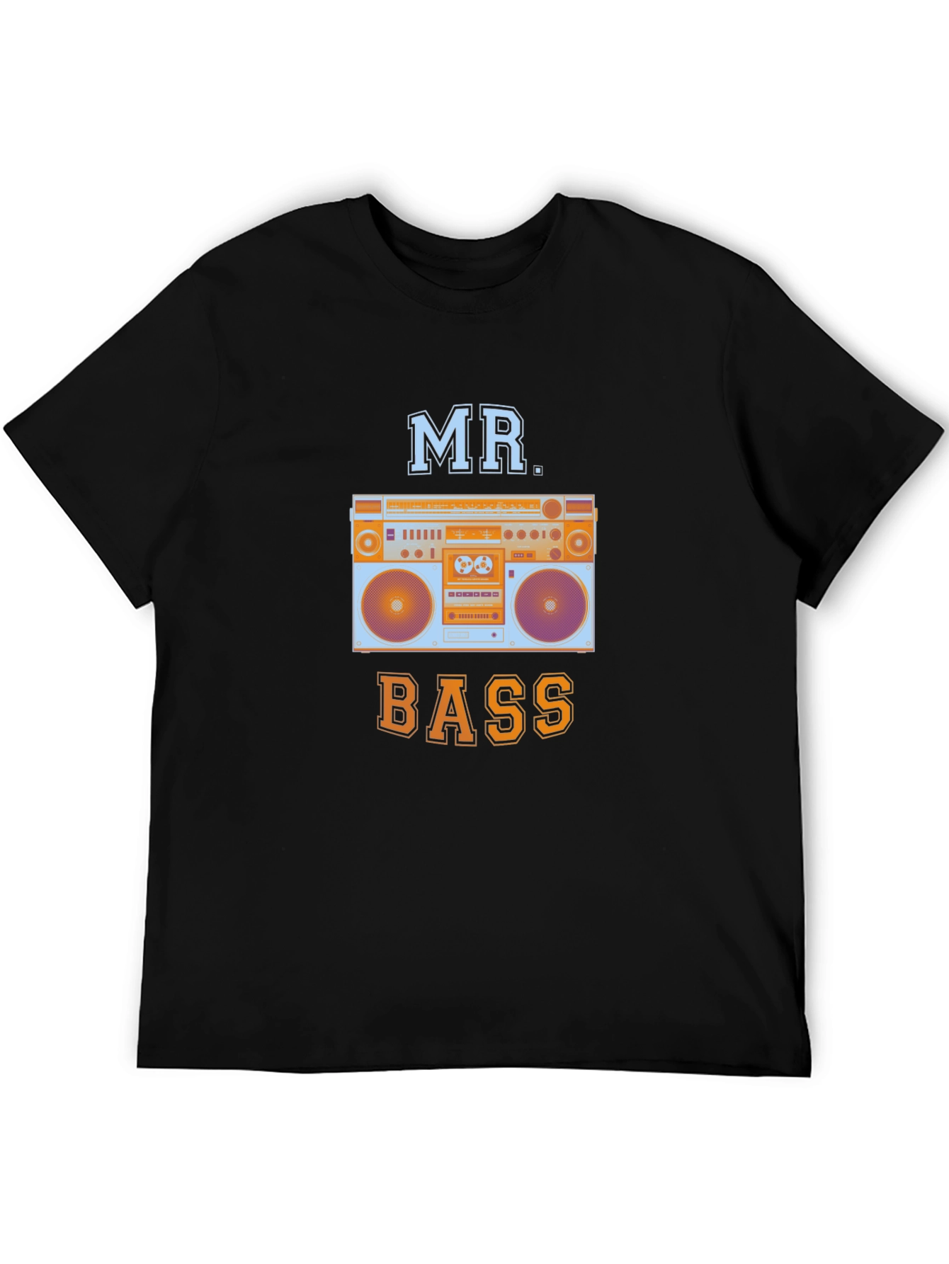 Mr. Bass Boombox Graphic Tee - Retro Style