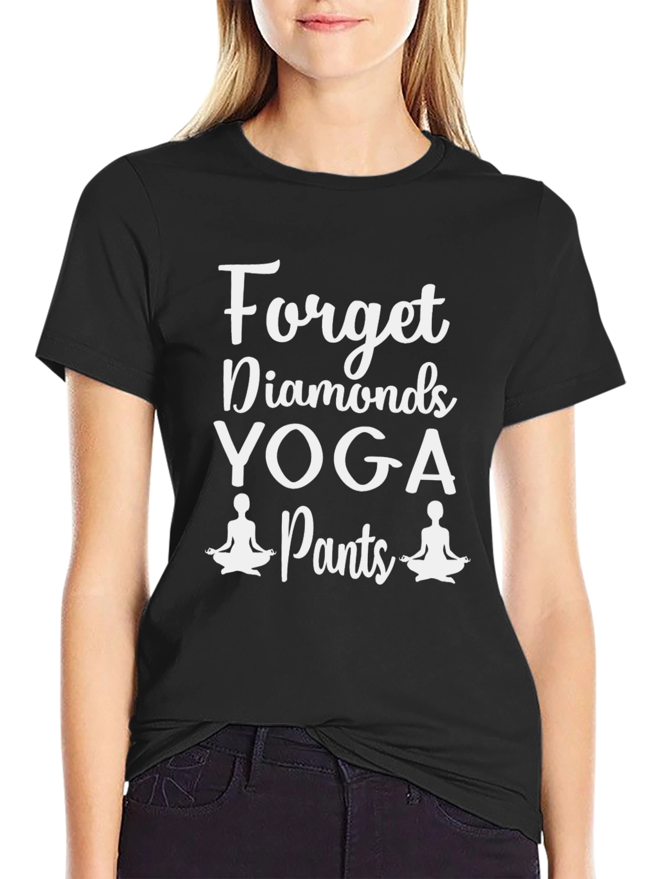 Forget Diamonds Yoga Pants Graphic T-Shirt