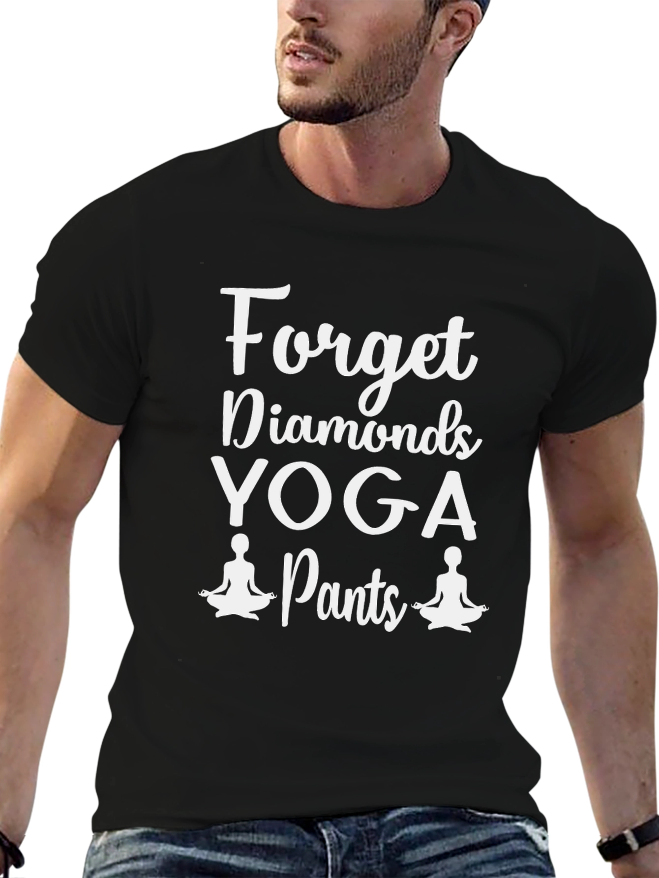 Forget Diamonds Yoga Pants Graphic T-Shirt