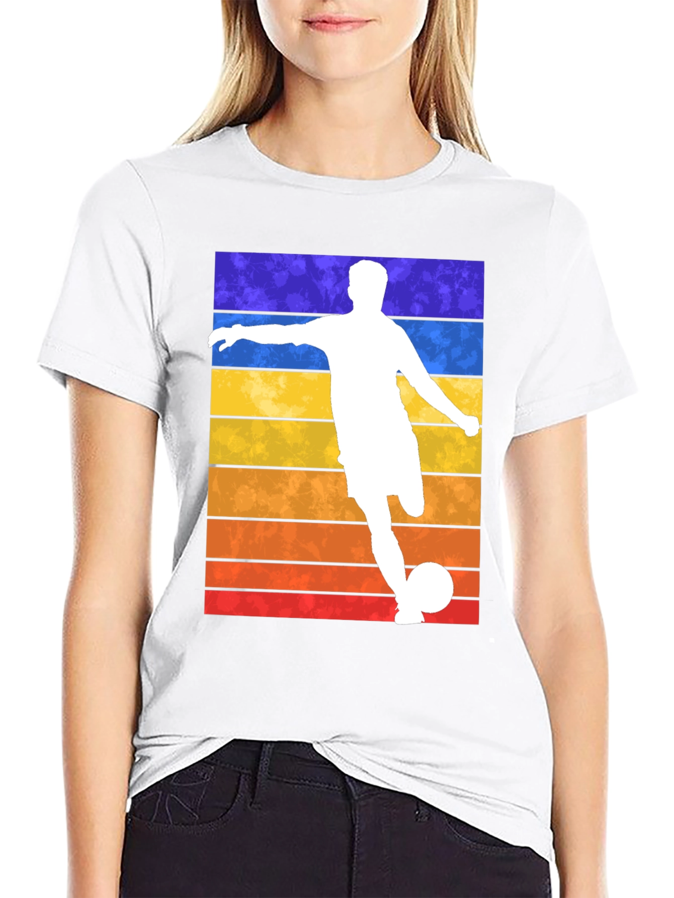 Retro Soccer Player Graphic Tee