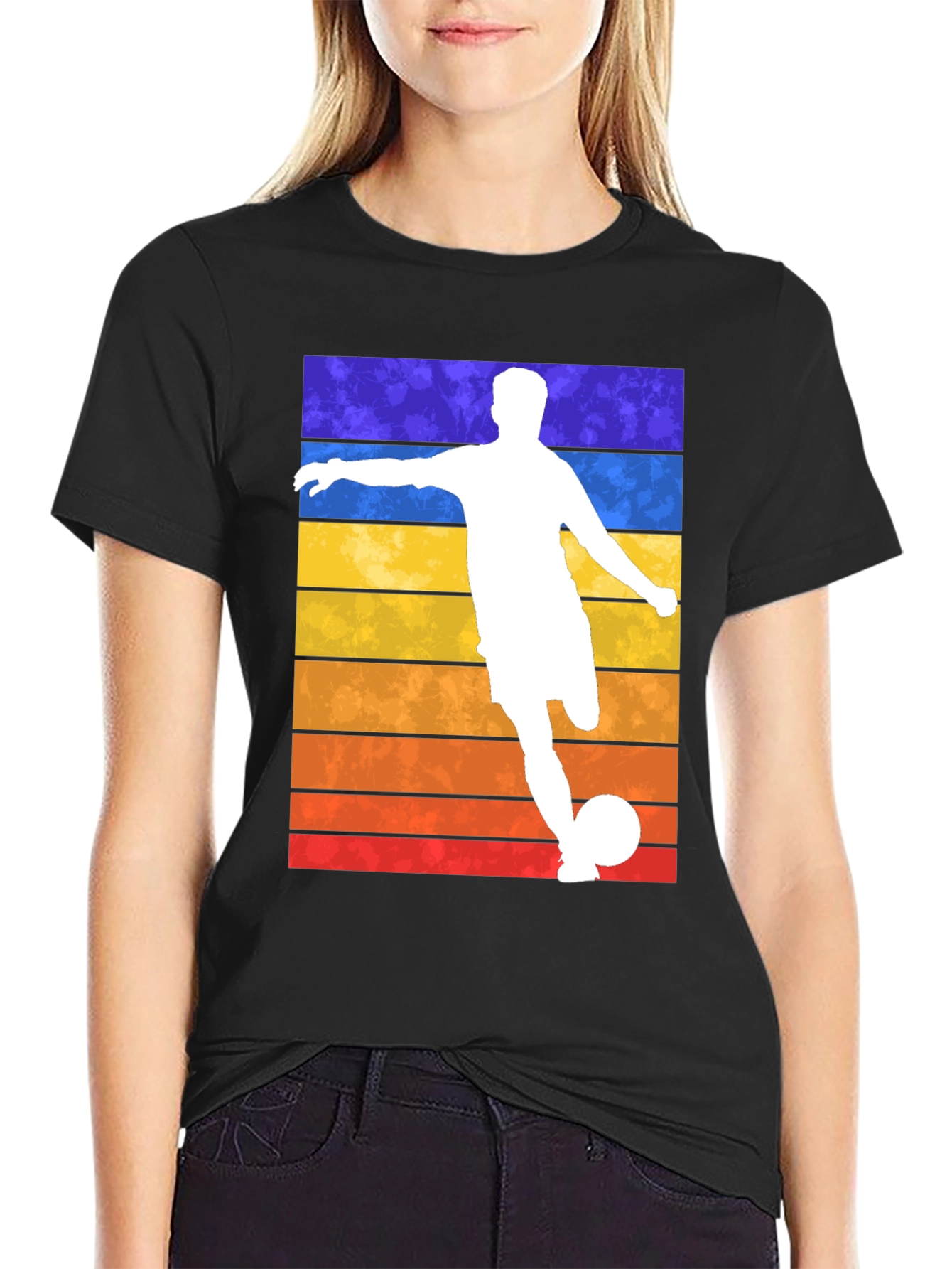 Retro Soccer Player Graphic Tee