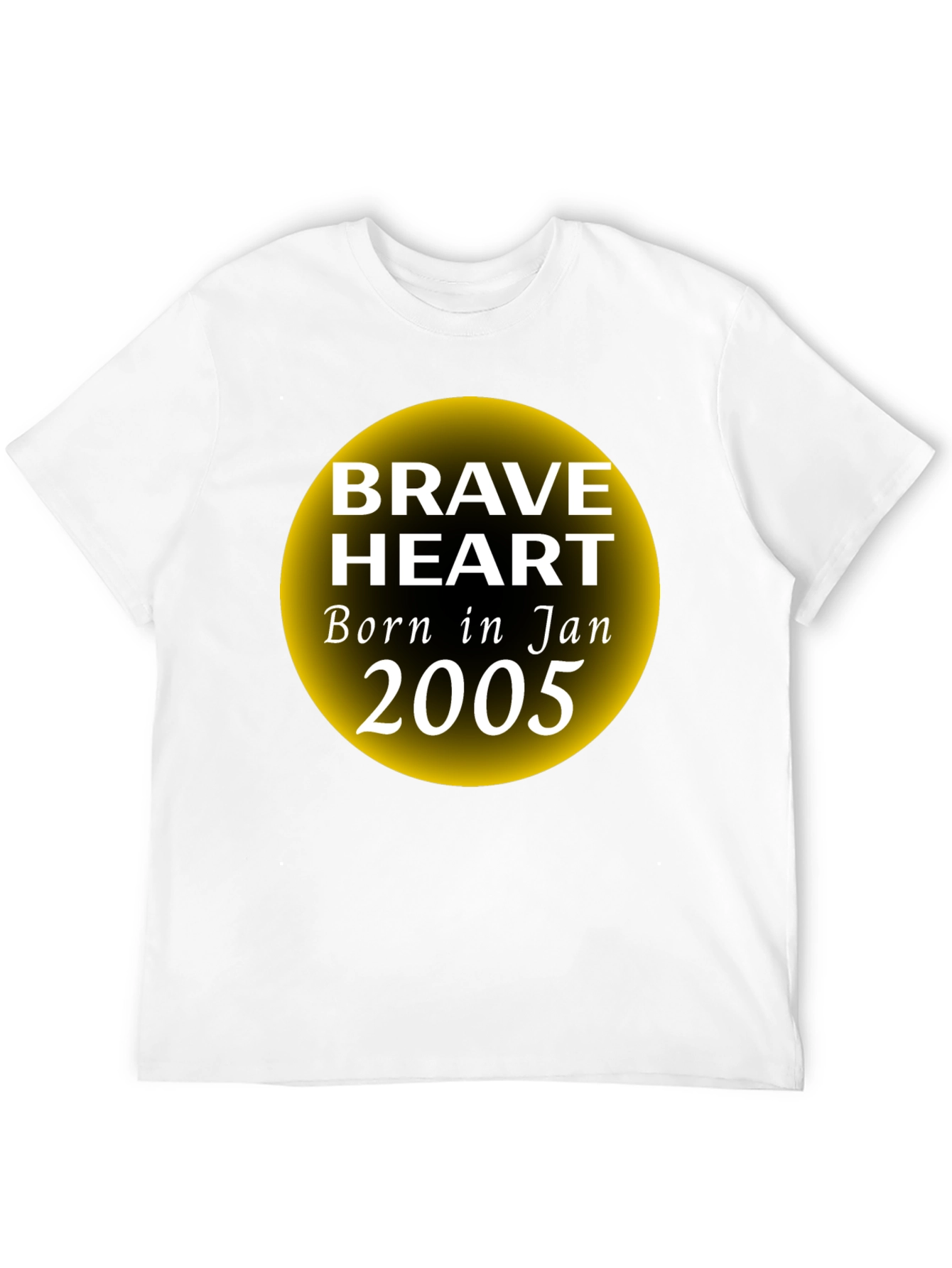 Brave Heart Born in January 2005 Graphic T-Shirt