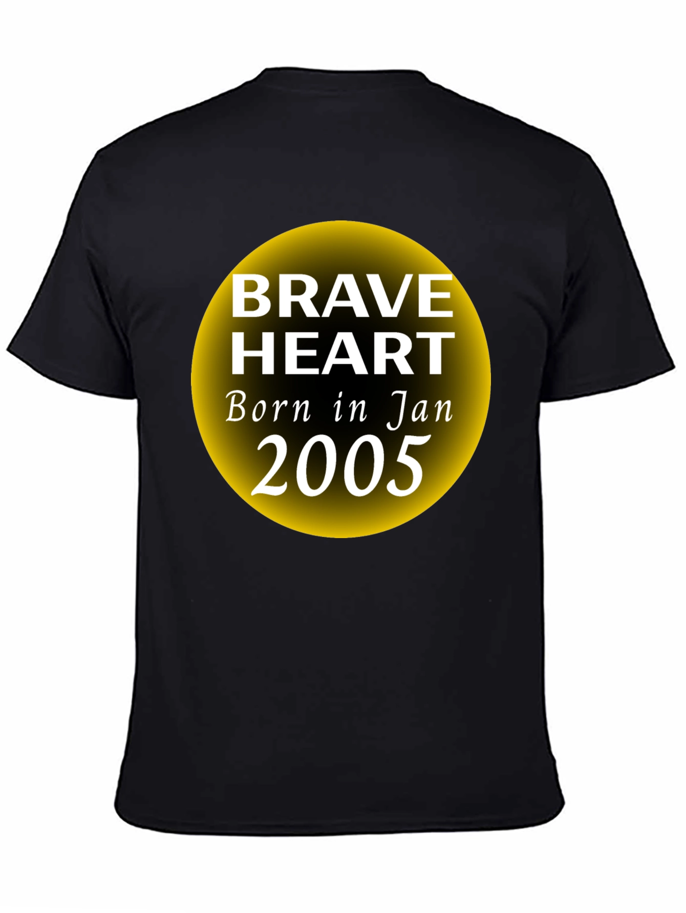 Brave Heart Born in January 2005 Graphic T-Shirt