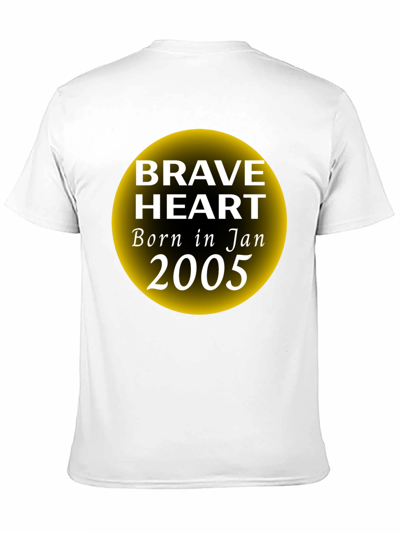 Brave Heart Born in January 2005 Graphic T-Shirt