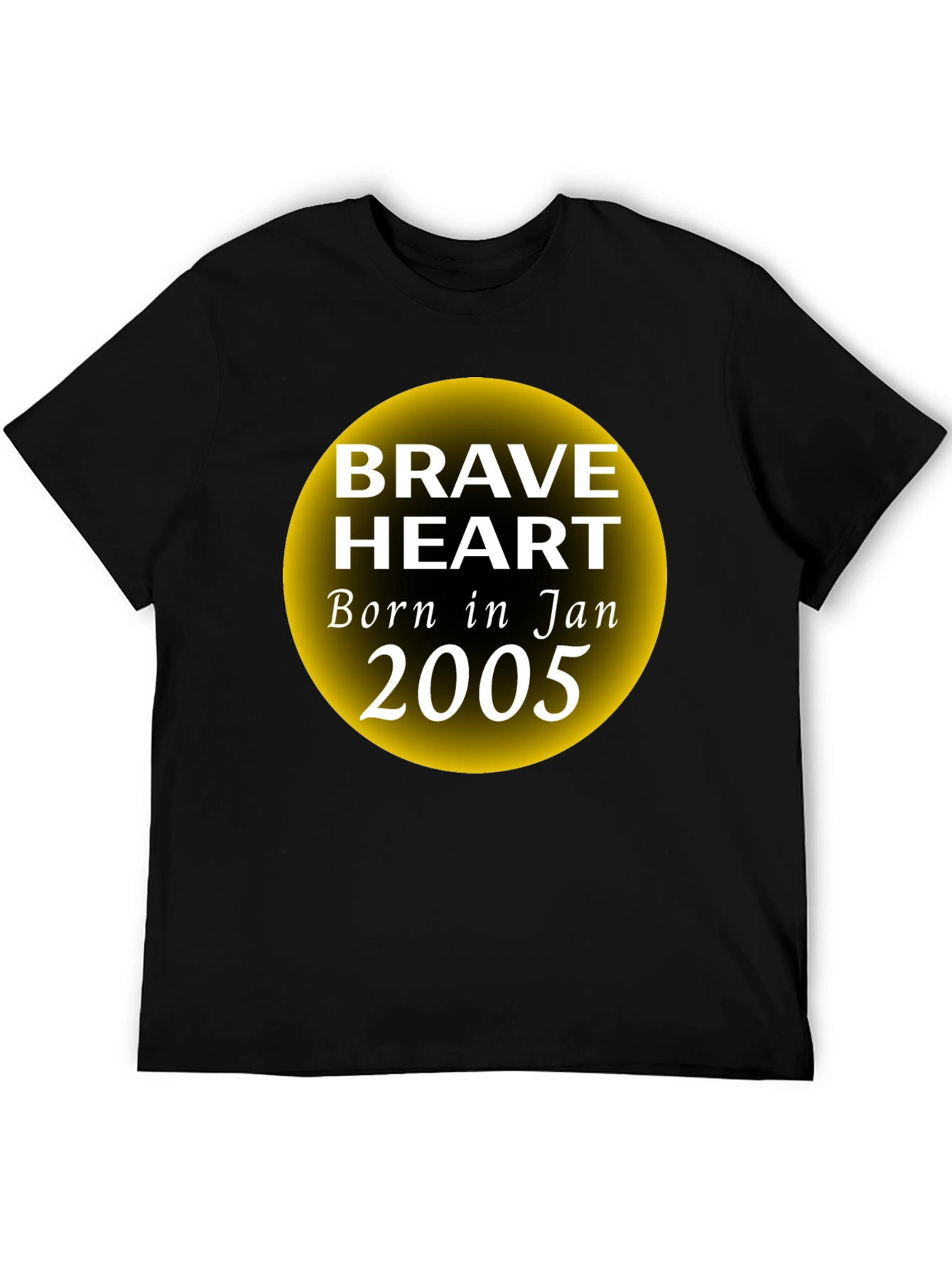Brave Heart Born in January 2005 Graphic T-Shirt