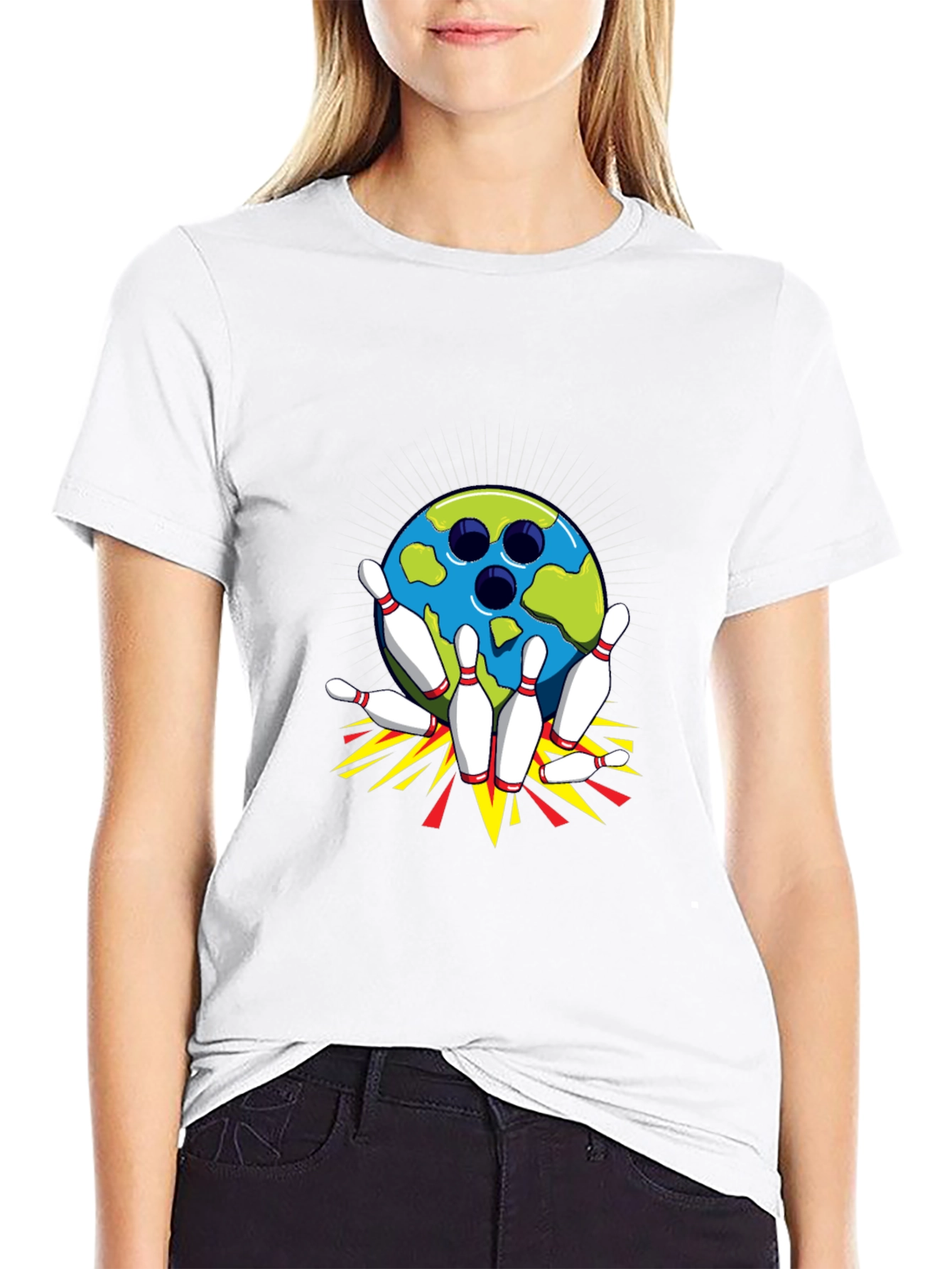 Bowling Strike Graphic Tee