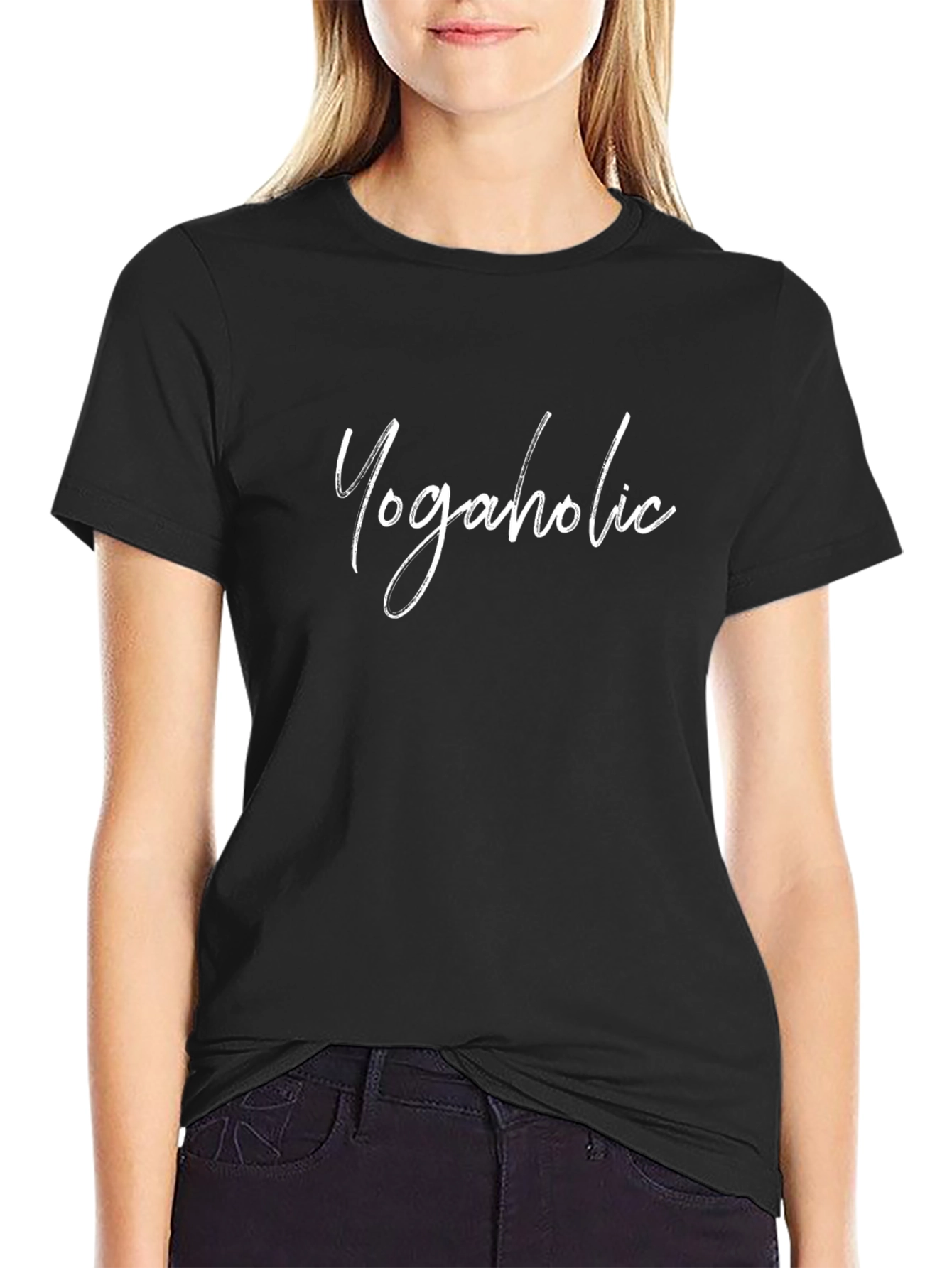 Yogaholic Black T-Shirt