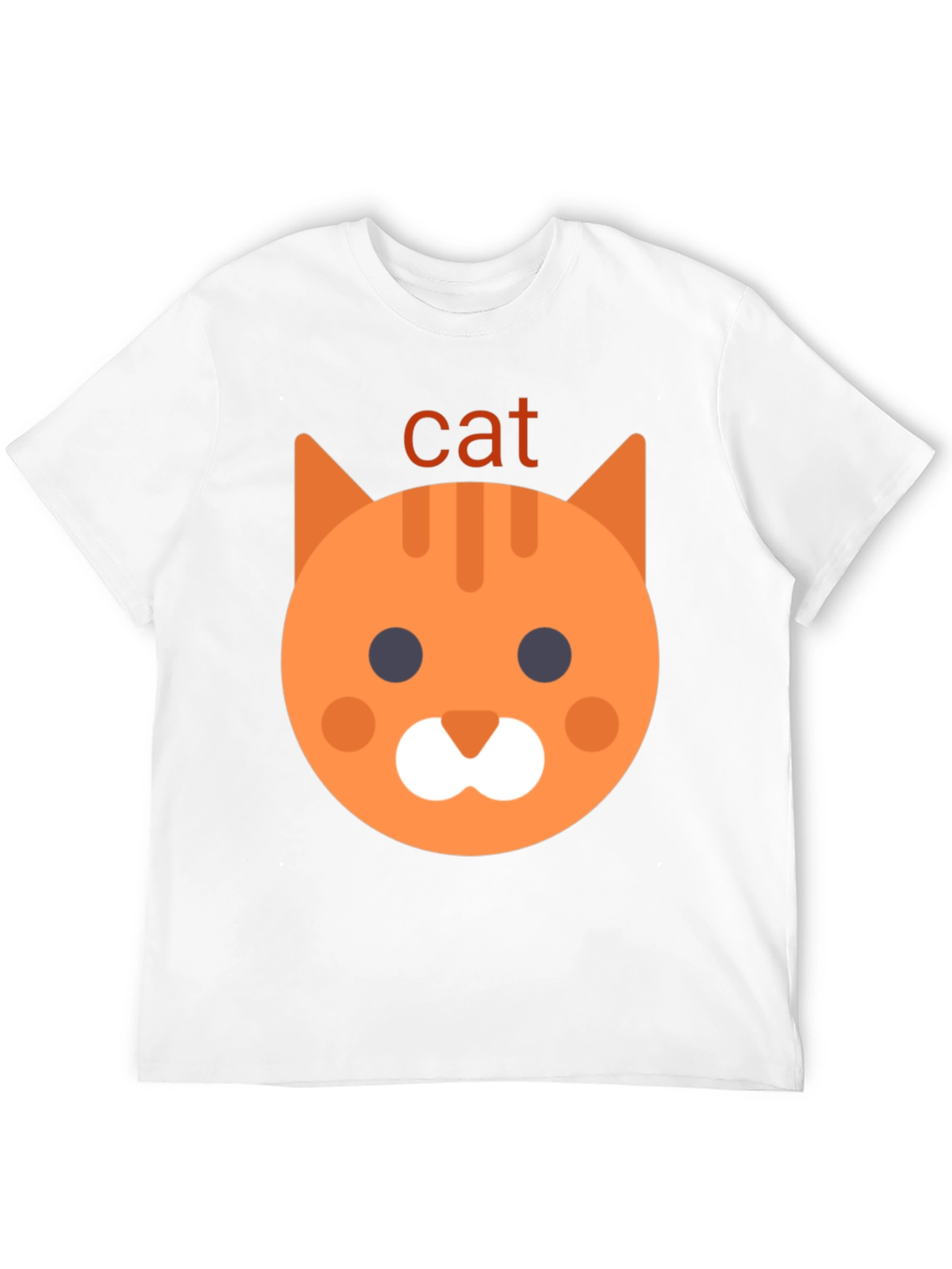 Cat Emoji Graphic Tee - Black Unisex T-Shirt
