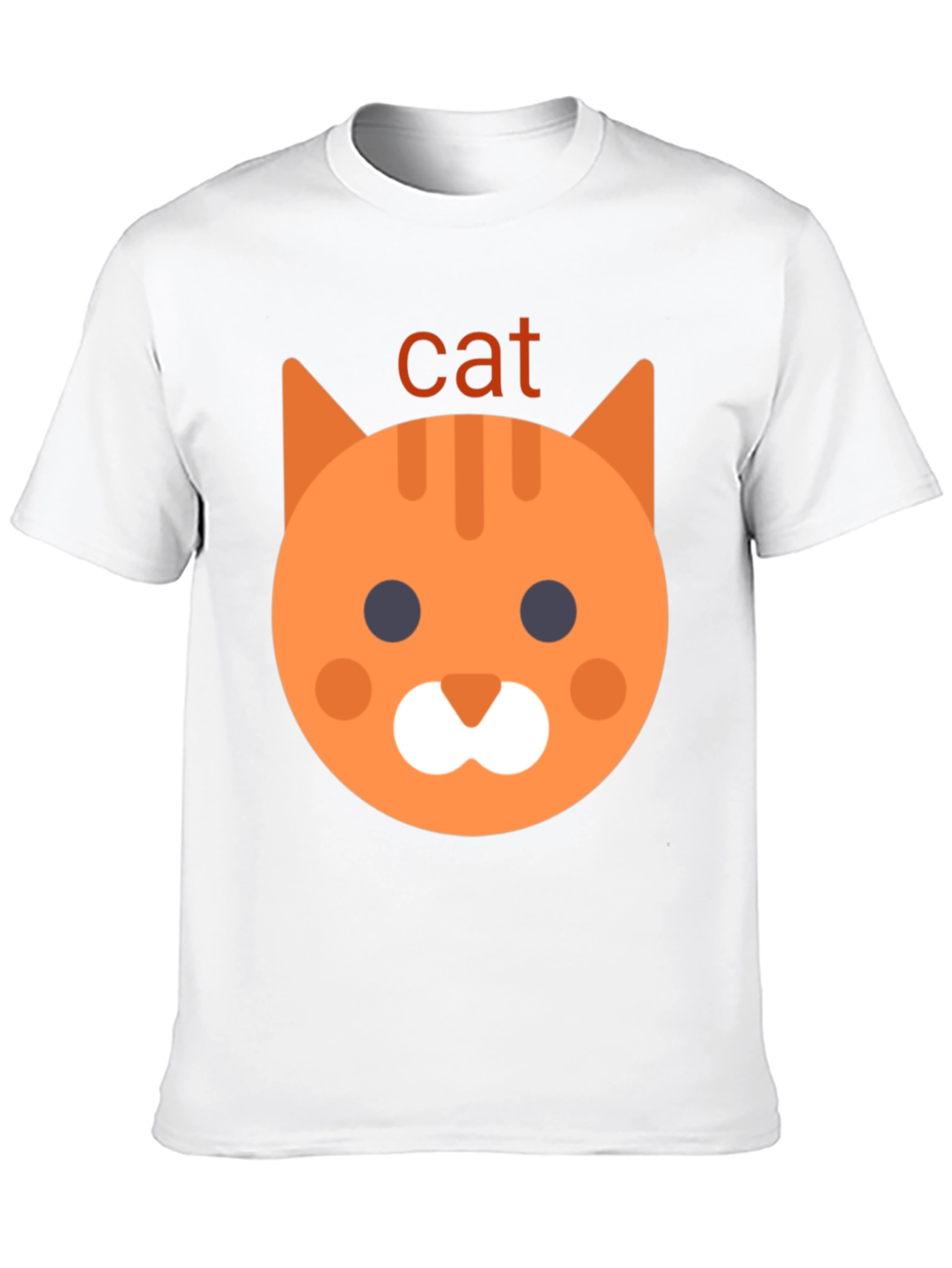 Cat Emoji Graphic Tee - Black Unisex T-Shirt