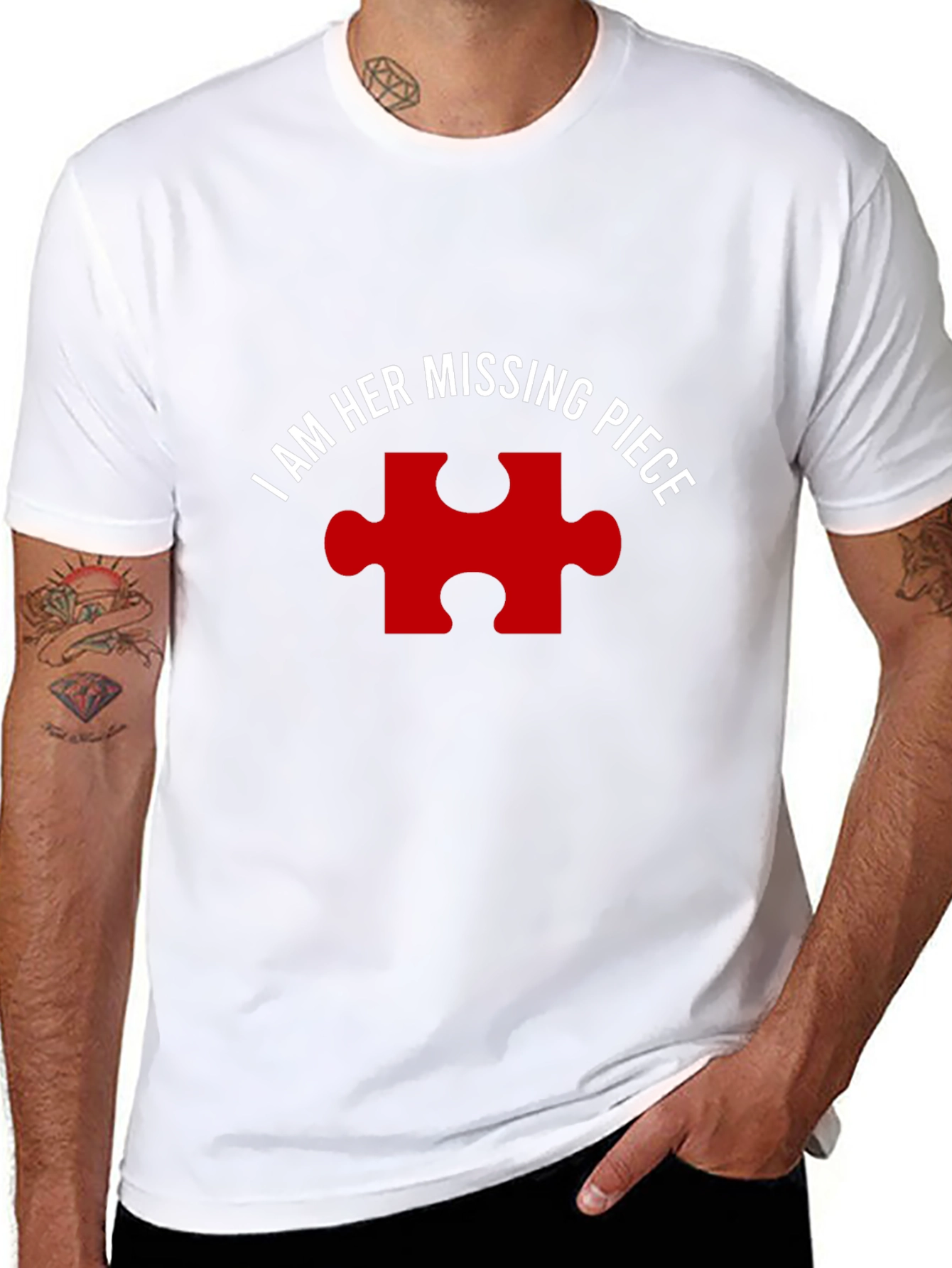 I Am Her Missing Piece Matching Couple T-Shirt