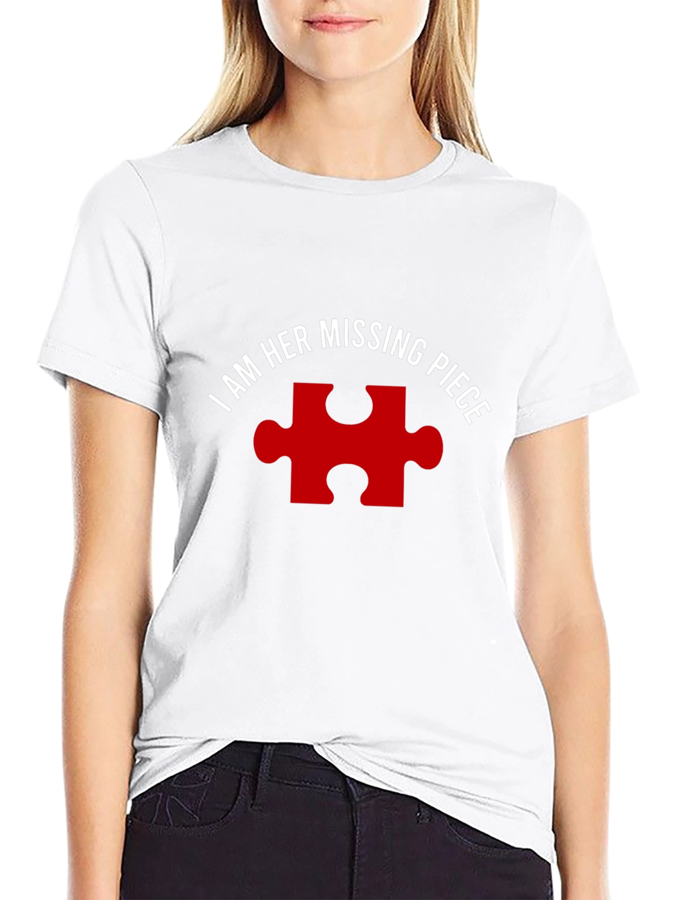 I Am Her Missing Piece Matching Couple T-Shirt