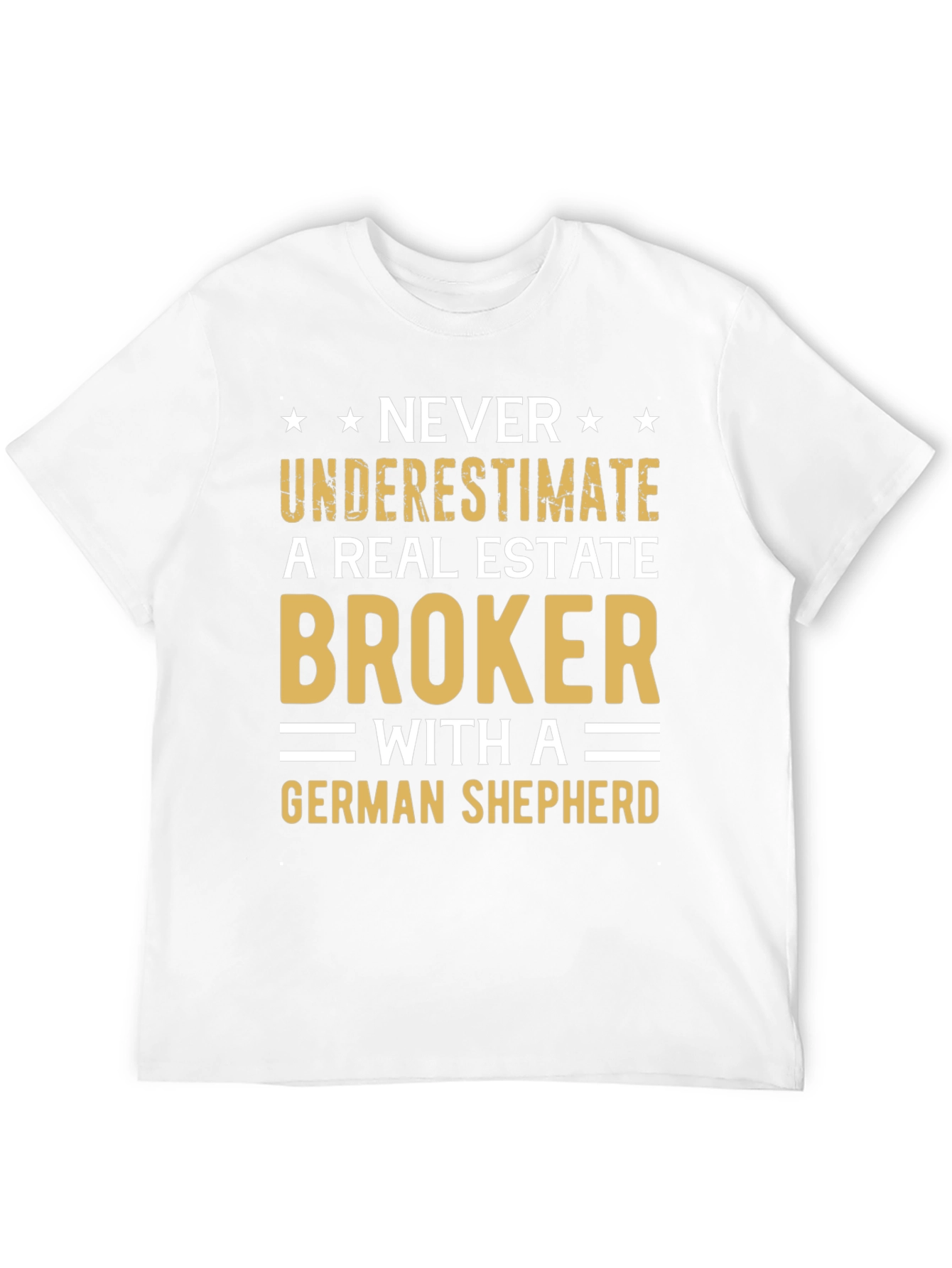 Real Estate Broker German Shepherd Graphic T-Shirt