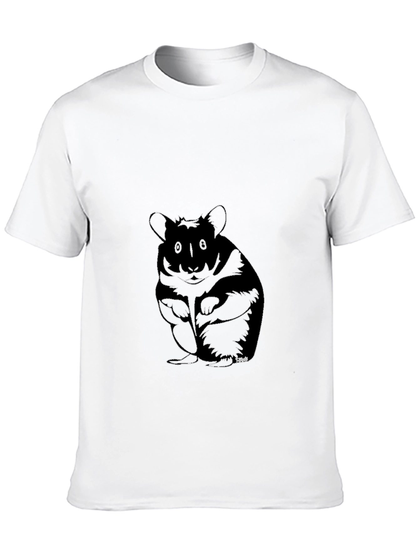Hamster Outline Graphic Tee - Soft & Stylish