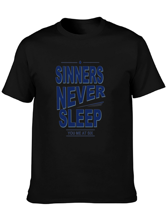 Sinners Never Sleep T-Shirt - You Me At Six Band Tee
