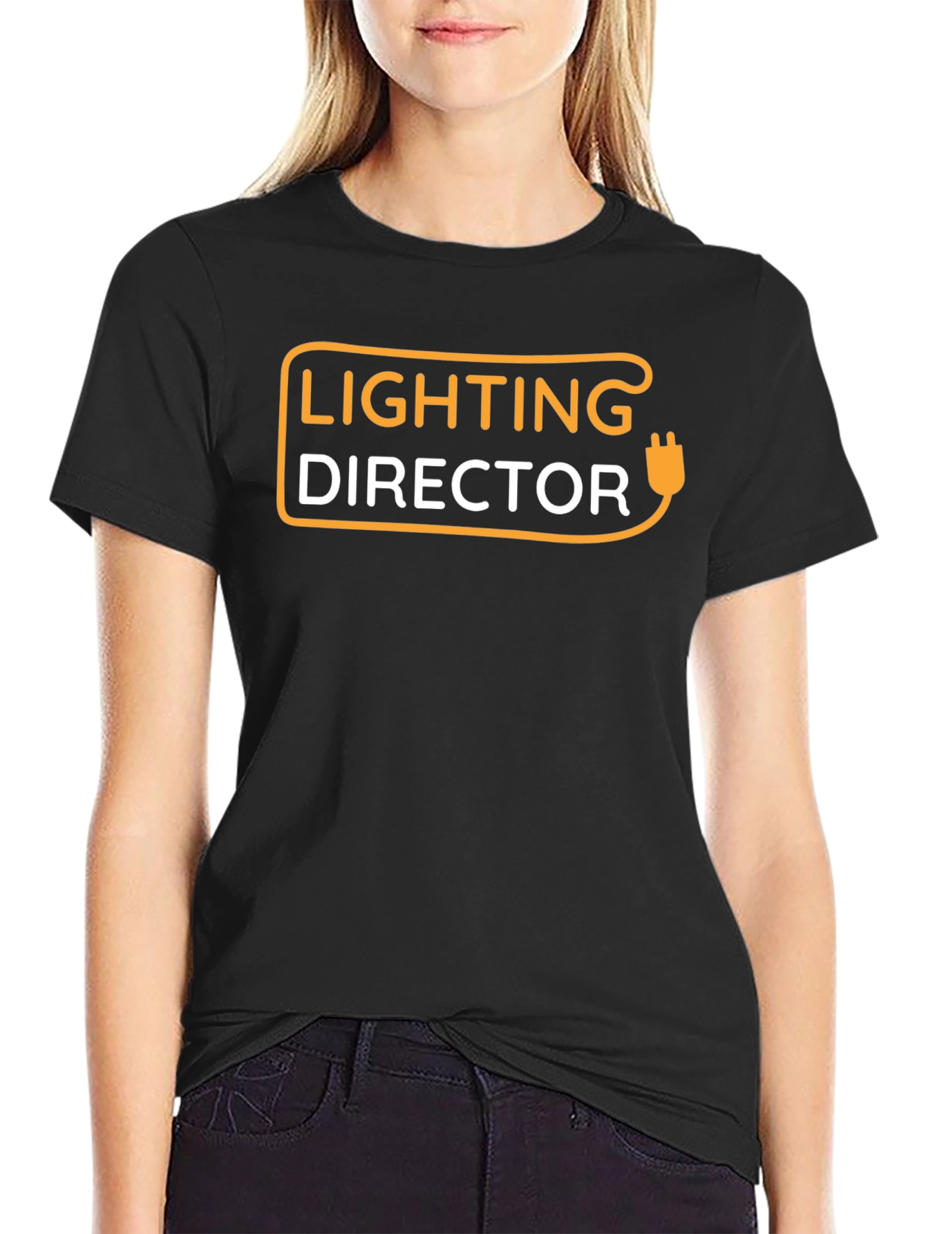 Lighting Director Tee - Black Crew Neck