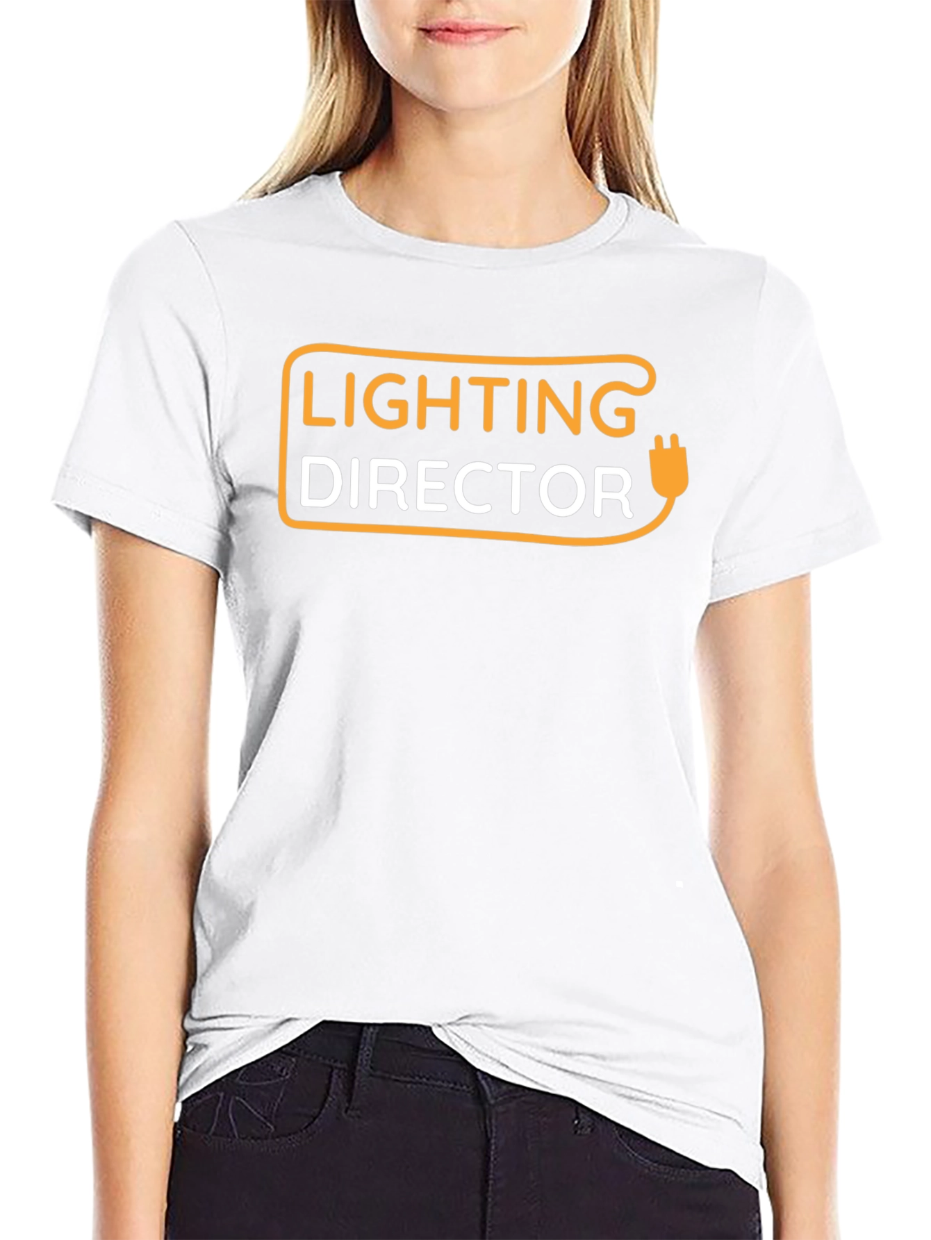 Lighting Director Tee - Black Crew Neck