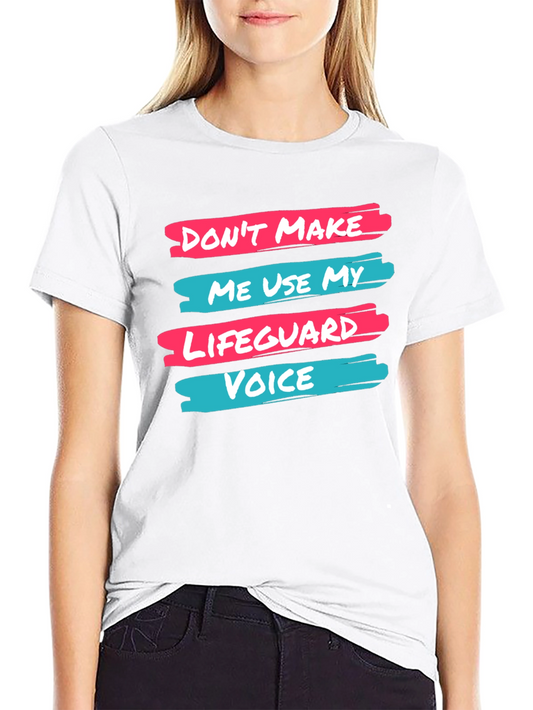 Lifeguard Voice T-Shirt - Funny Graphic Tee for Water Safety Fans