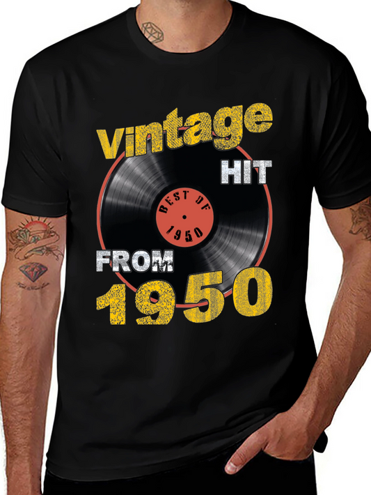 Vintage 1950s Record Graphic T-Shirt