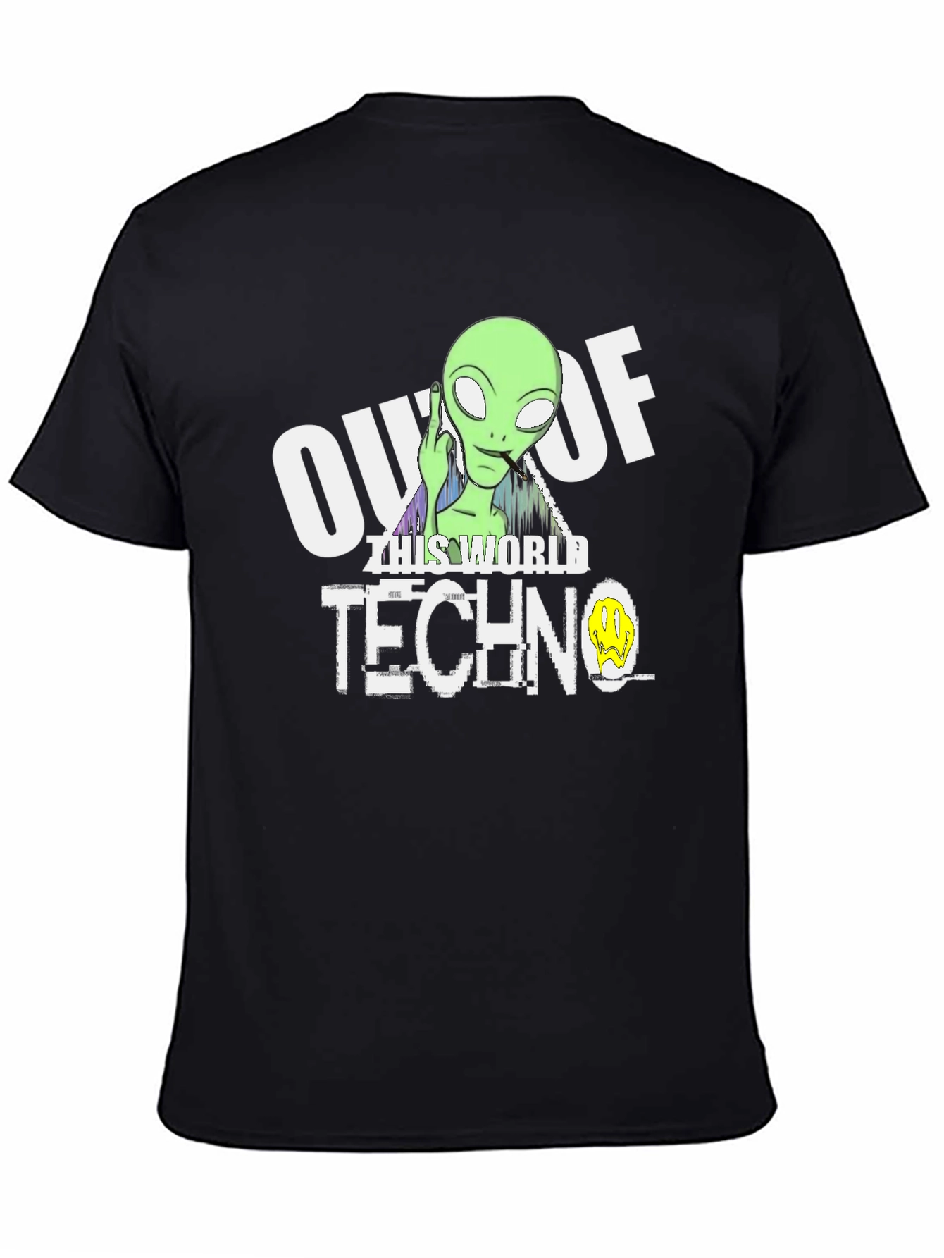 Out Of This World Techno Alien Graphic Tee