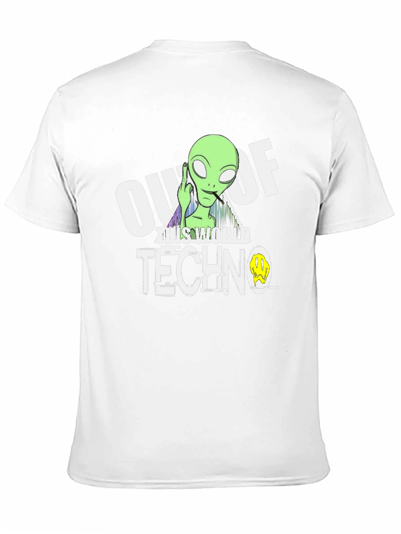 Out Of This World Techno Alien Graphic Tee