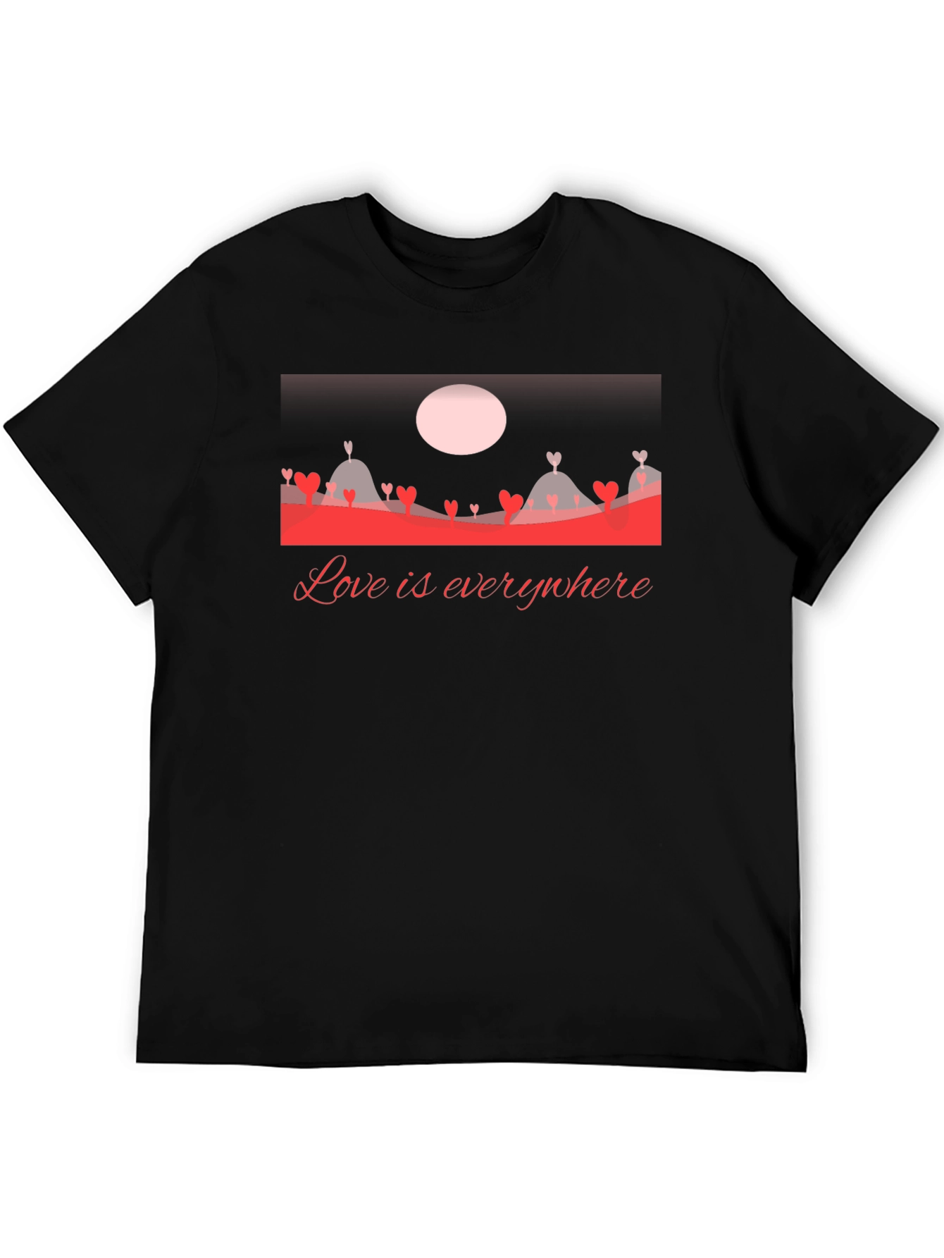 Love Everywhere Graphic T-Shirt - Black