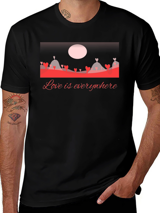 Love Everywhere Graphic T-Shirt - Black