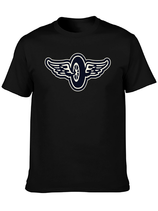 Winged Wheel Graphic T-Shirt - Black