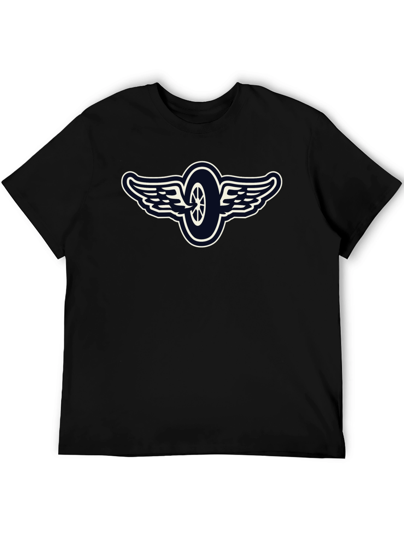 Winged Wheel Graphic T-Shirt - Black