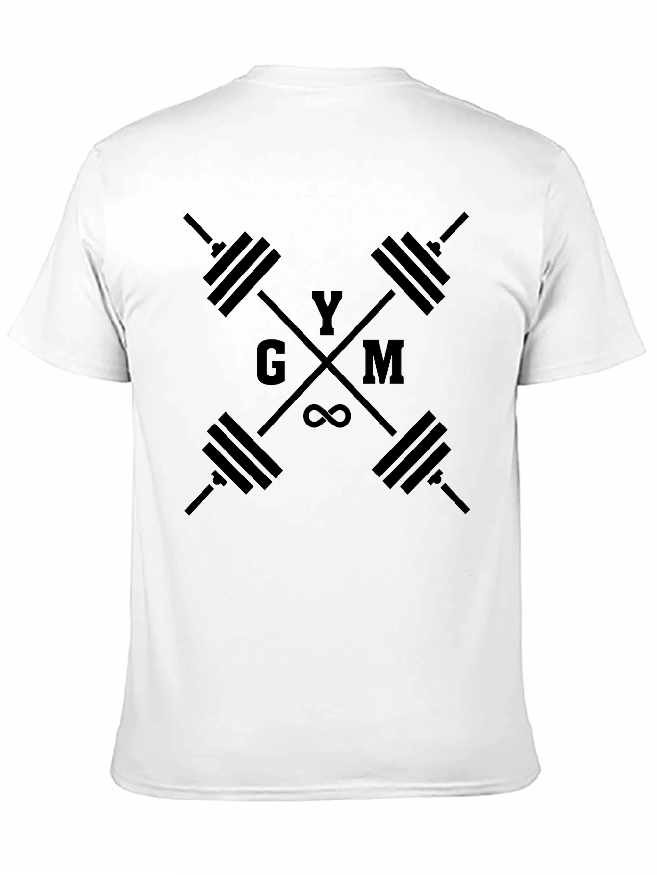 Gym Motivation Black T-Shirt Fitness Weightlifting Workout Design