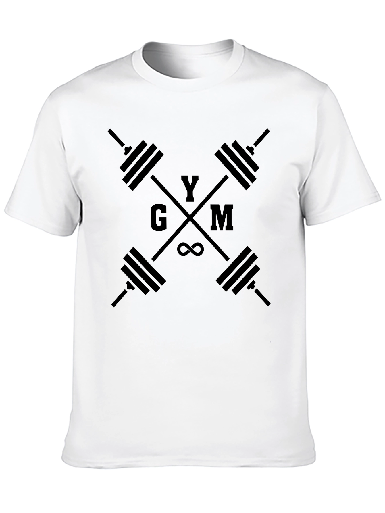 Gym Motivation Black T-Shirt Fitness Weightlifting Workout Design