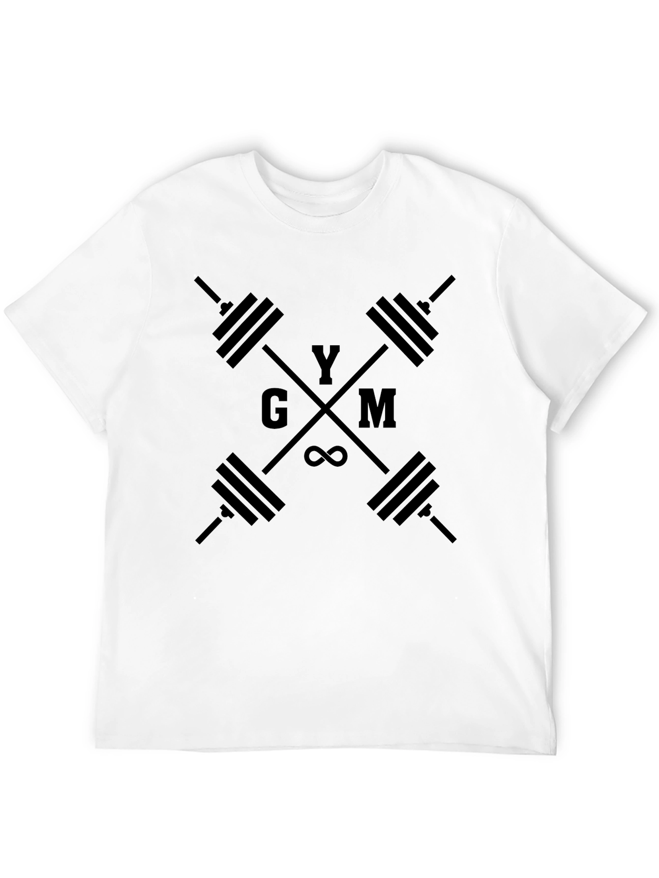 Gym Motivation Black T-Shirt Fitness Weightlifting Workout Design