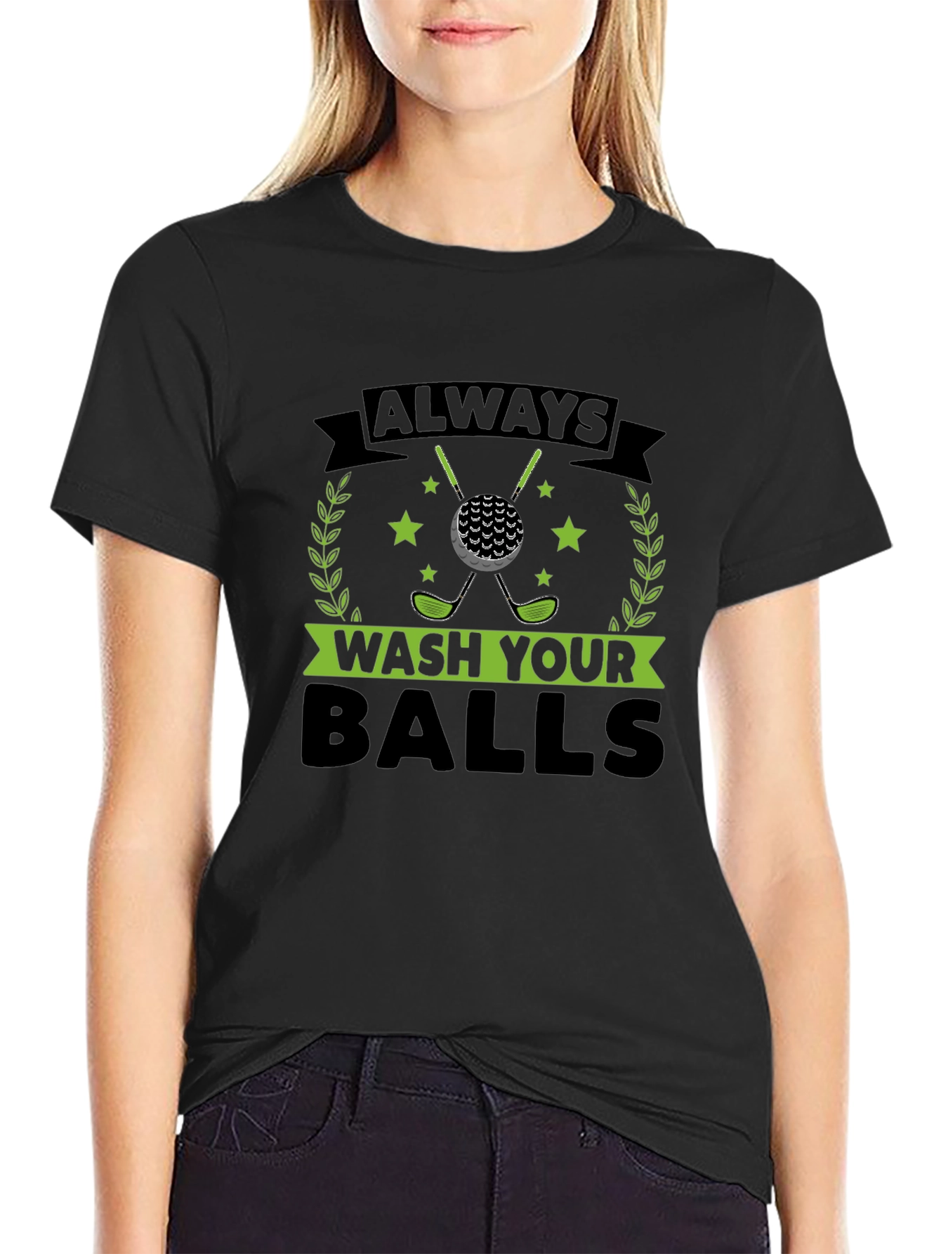 Funny Golf T-Shirt - Always Wash Your Balls