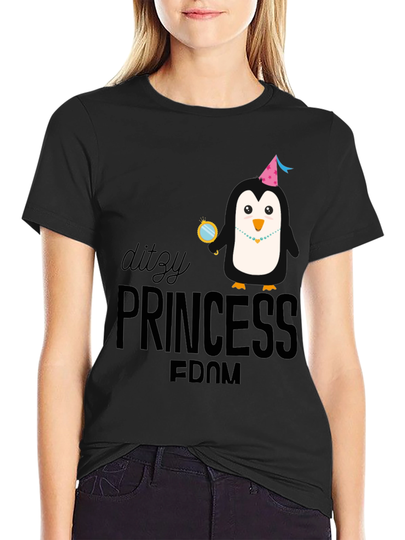 Dizzy Princess Penguin T-Shirt
