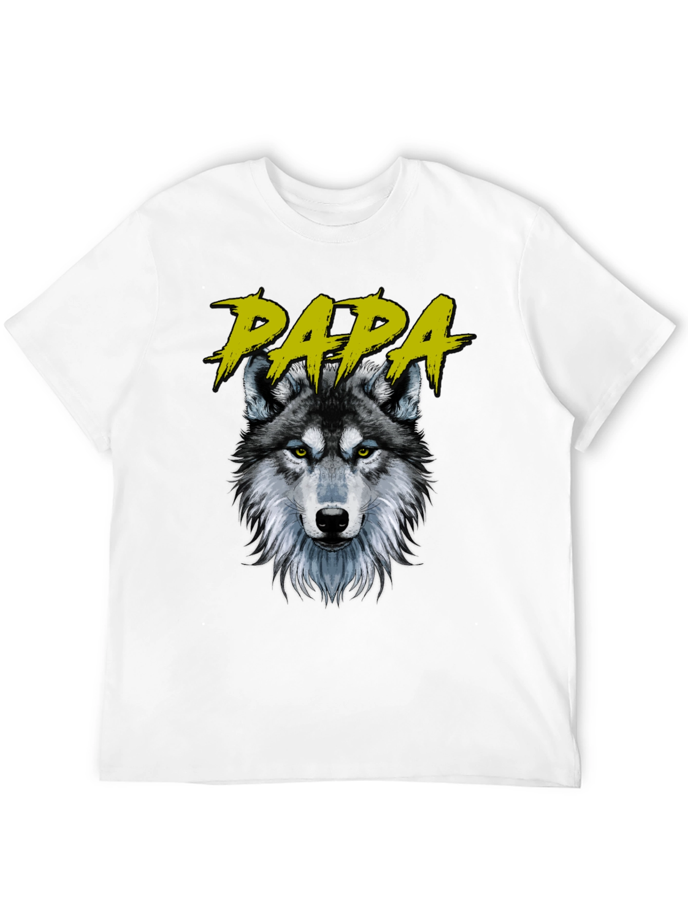 Papa Wolf Graphic T-Shirt - Black Cotton Tee