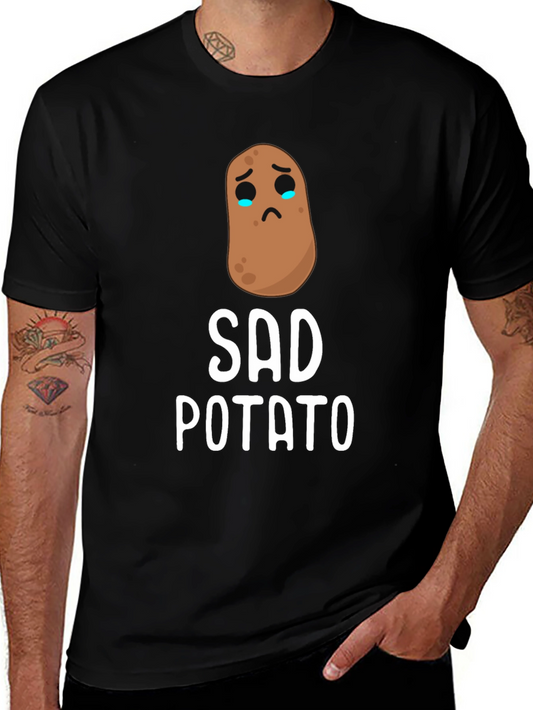 Sad Potato Graphic T-Shirt - Unisex Cotton Tee