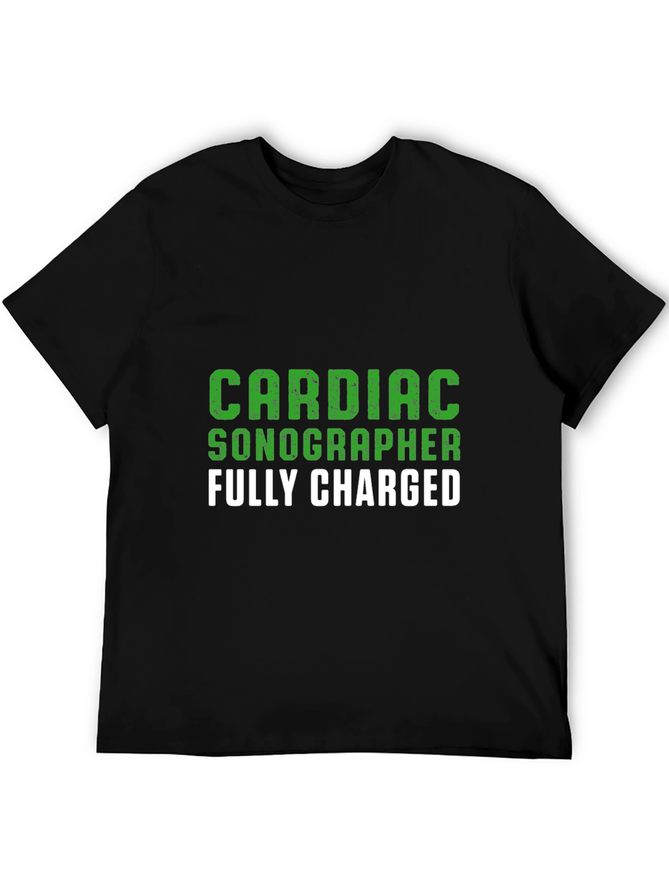 Cardiac Sonographer T-Shirt - Fully Charged