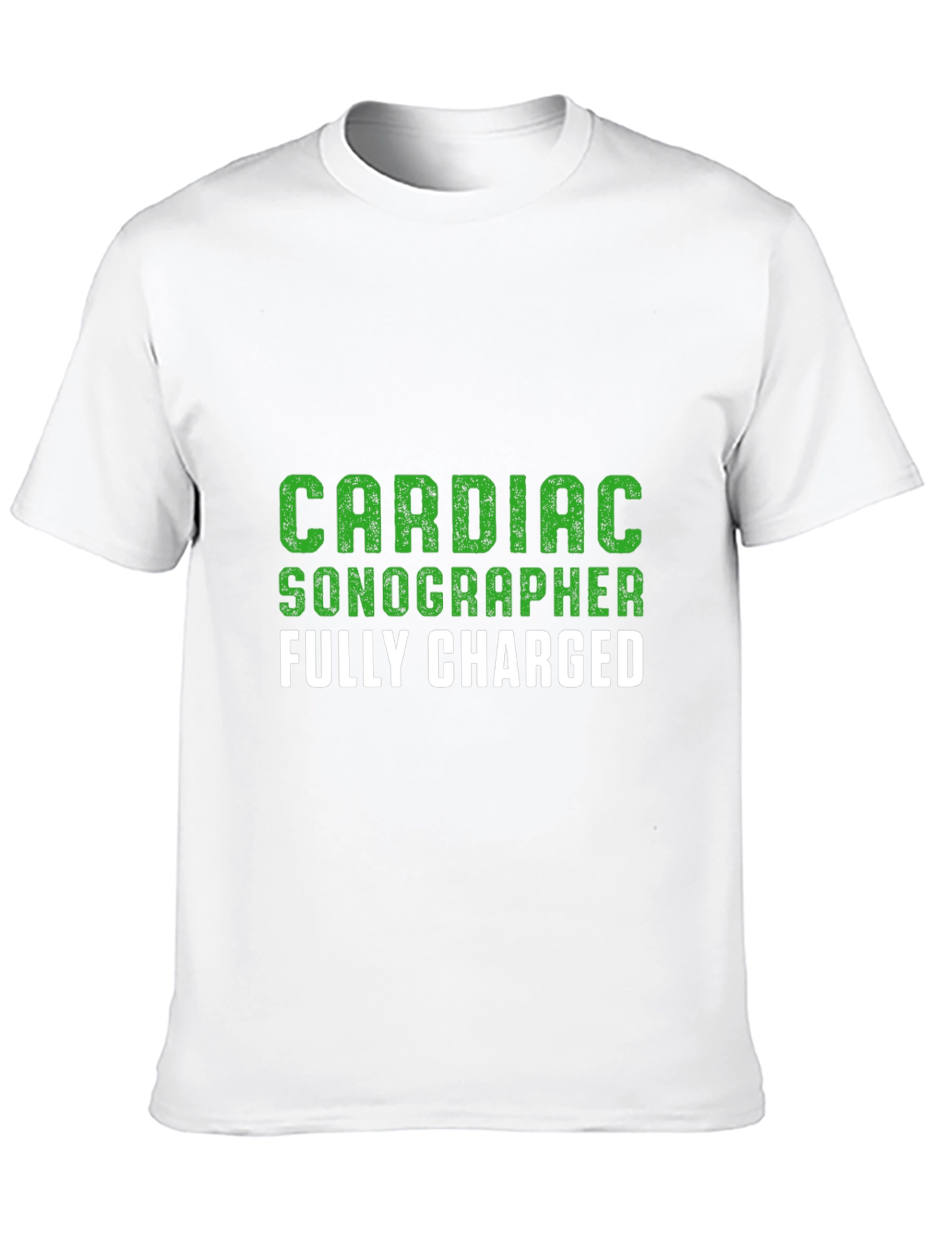 Cardiac Sonographer T-Shirt - Fully Charged
