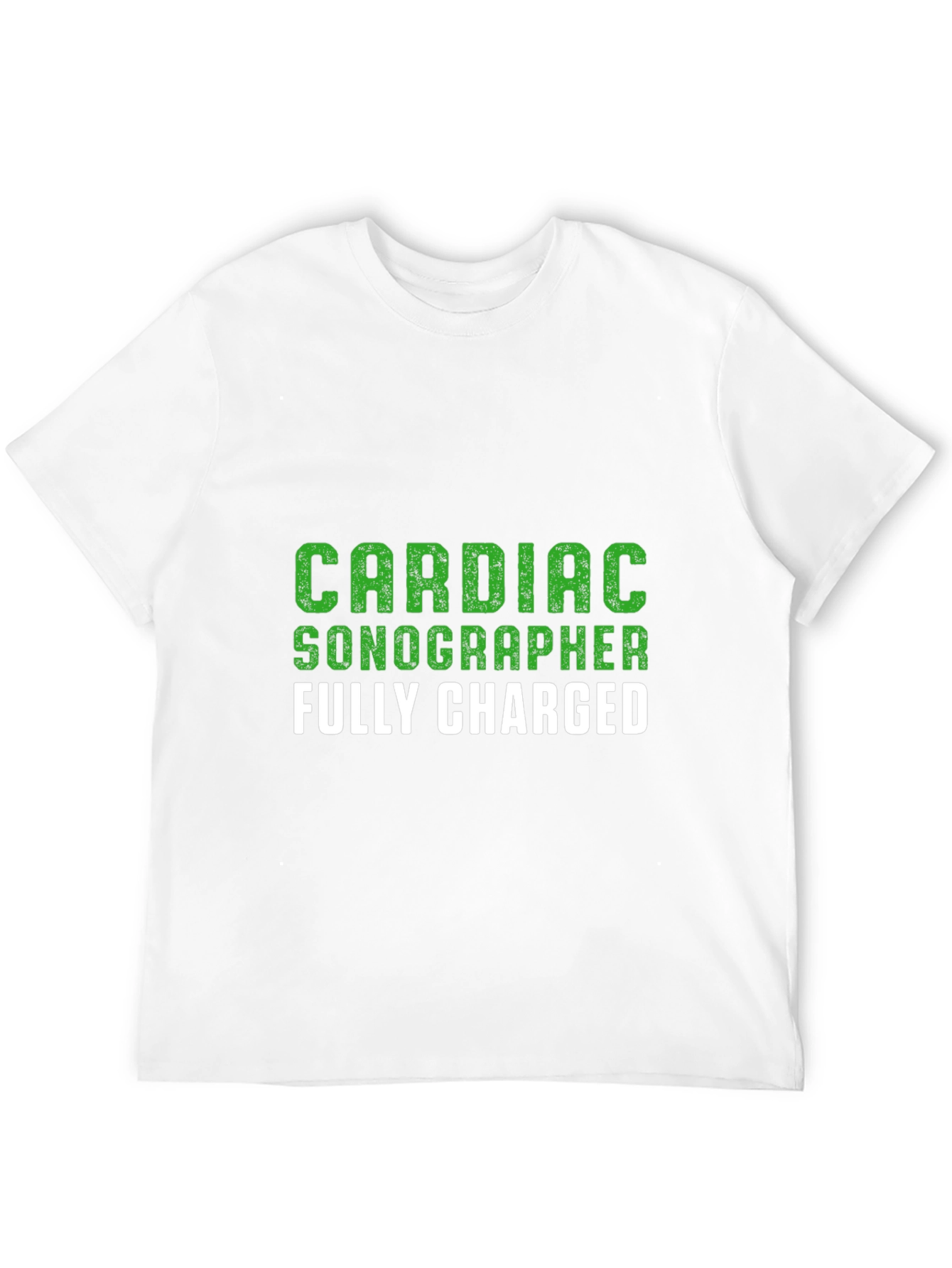 Cardiac Sonographer T-Shirt - Fully Charged