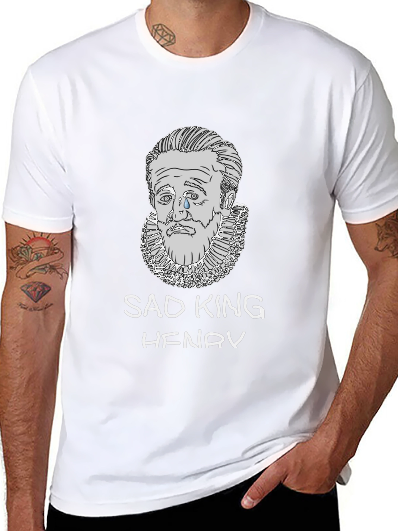 Sad King Henry T-Shirt - Unique Graphic Tee