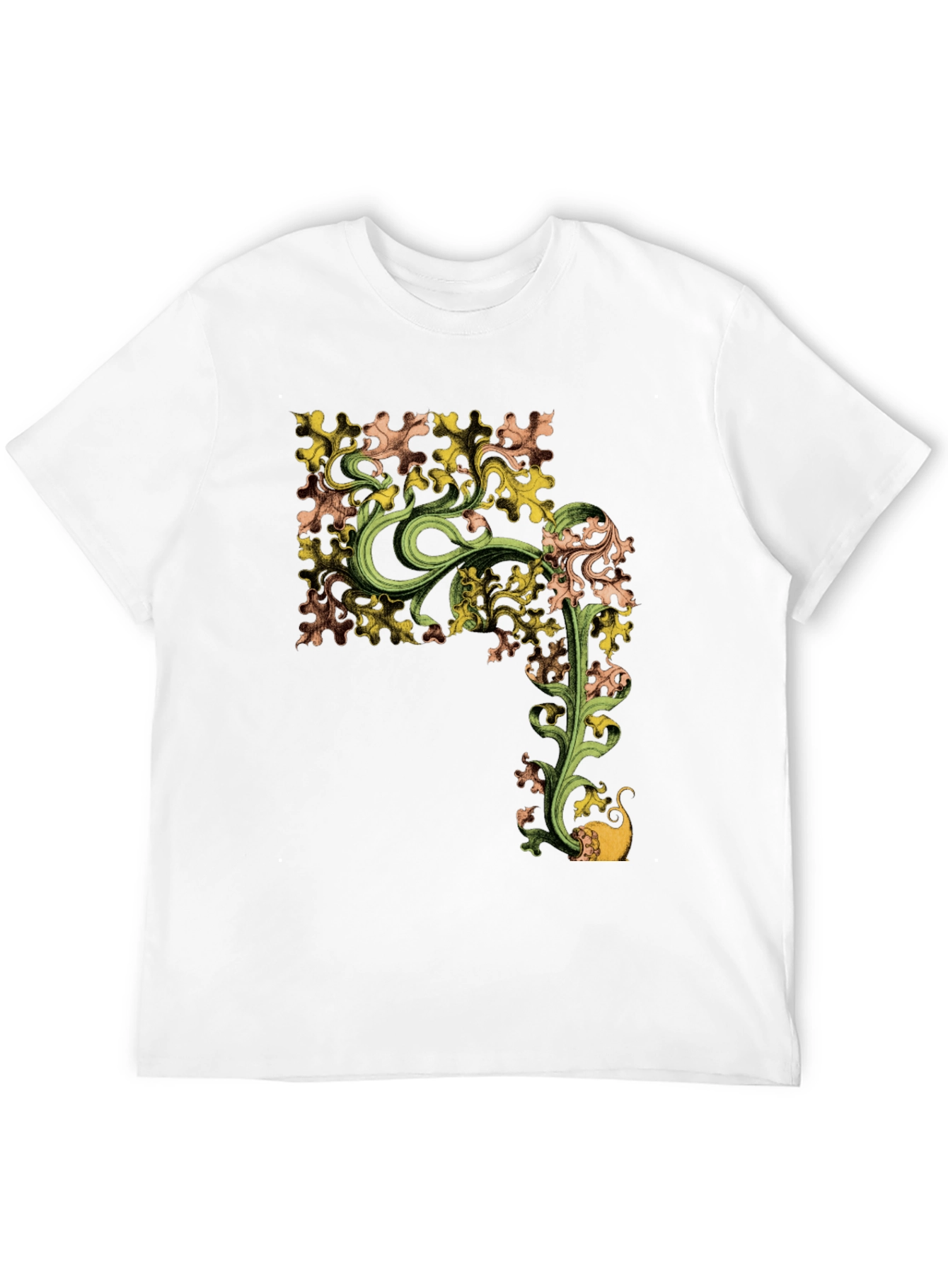Botanical Cat Black Graphic Tee