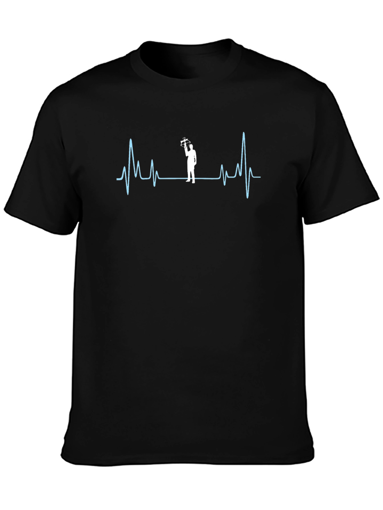 Carpenter Heartbeat Graphic T-Shirt - Black