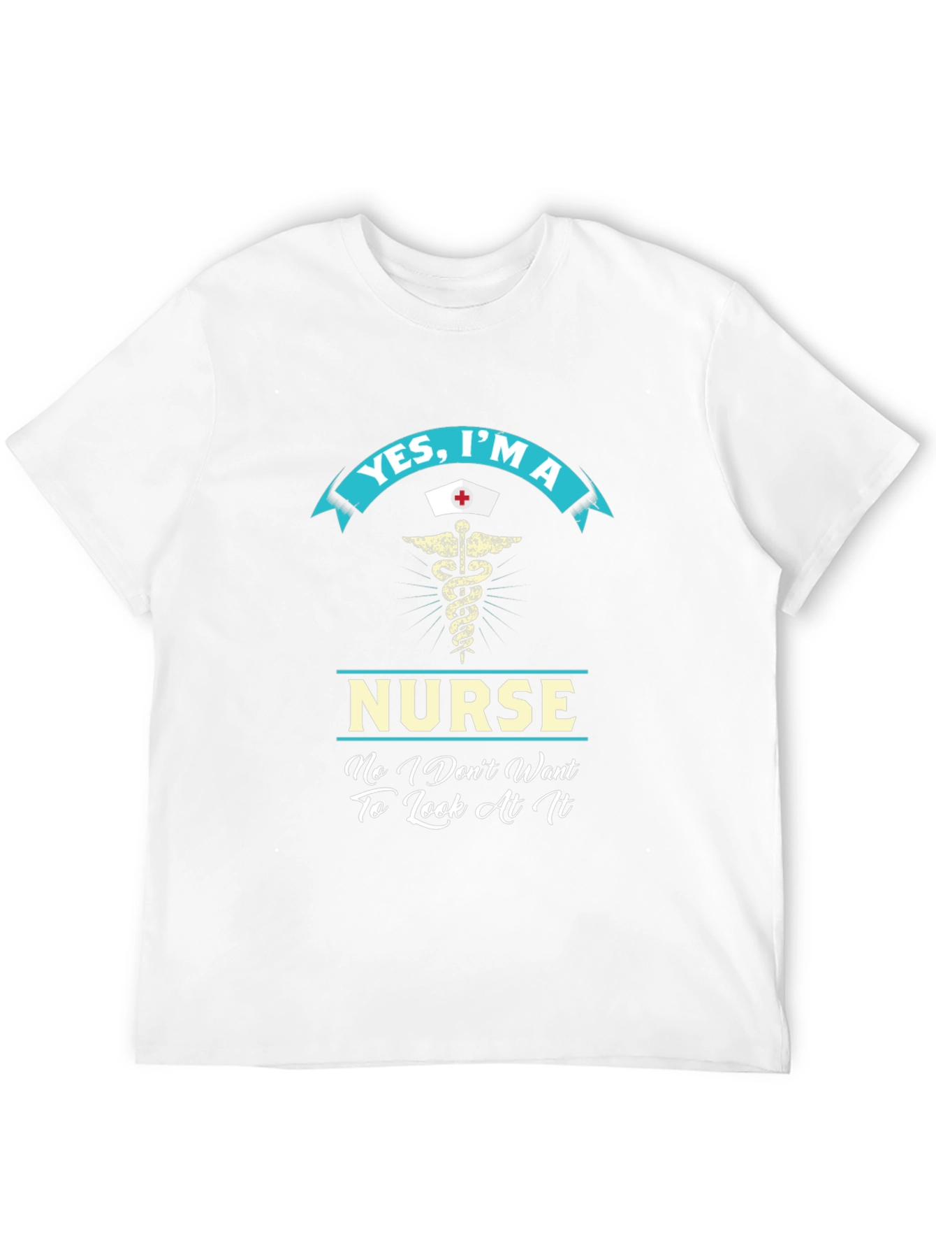 Yes Im A Nurse Funny Black T-Shirt